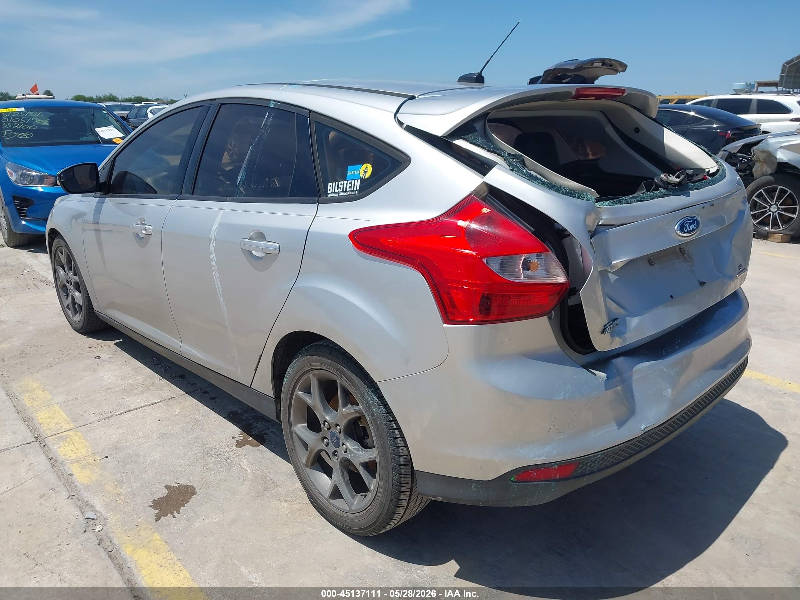 2013 Ford Focus Se Silver vin: 1FADP3K21DL344508