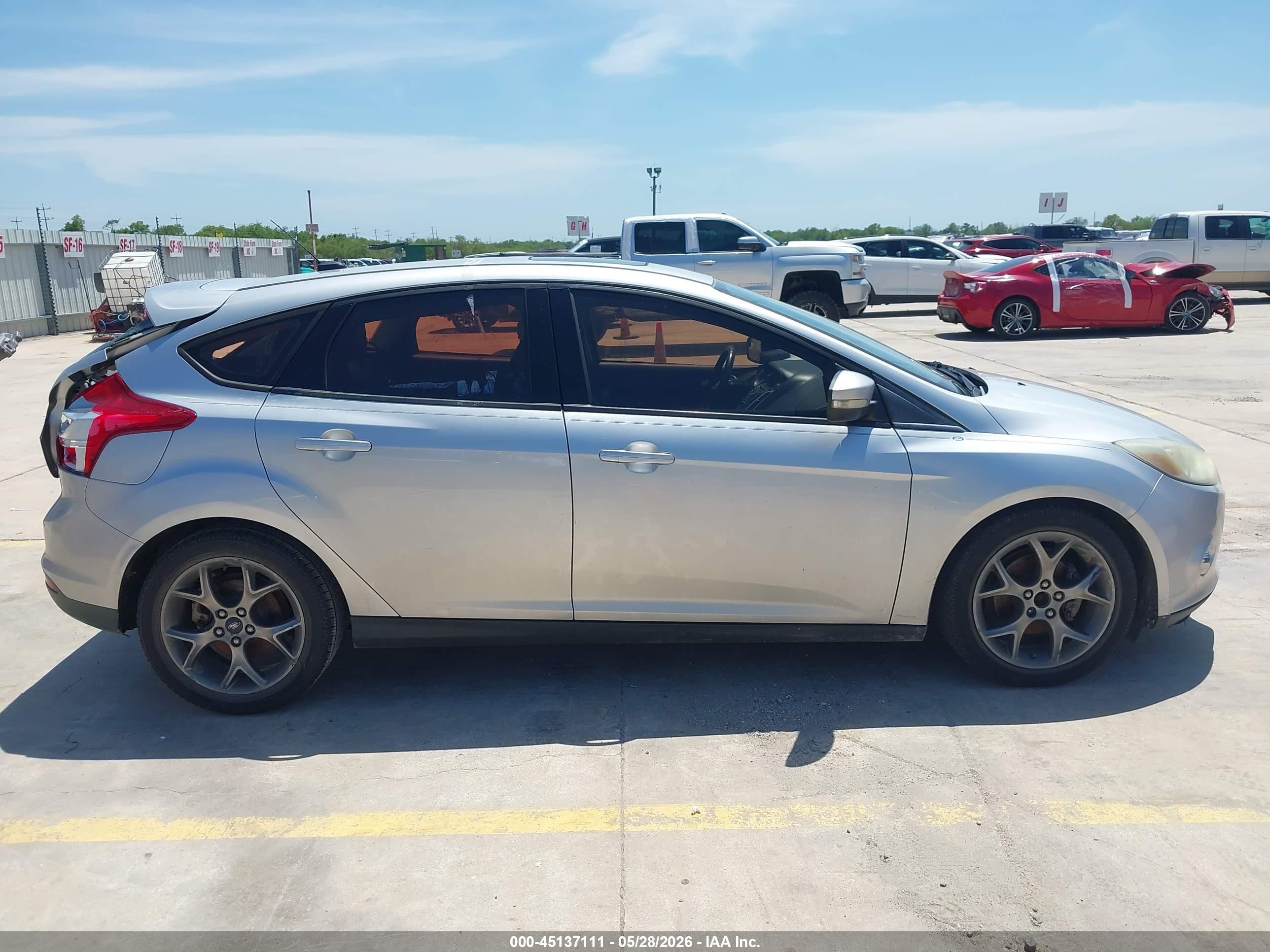 2013 Ford Focus Se Silver vin: 1FADP3K21DL344508