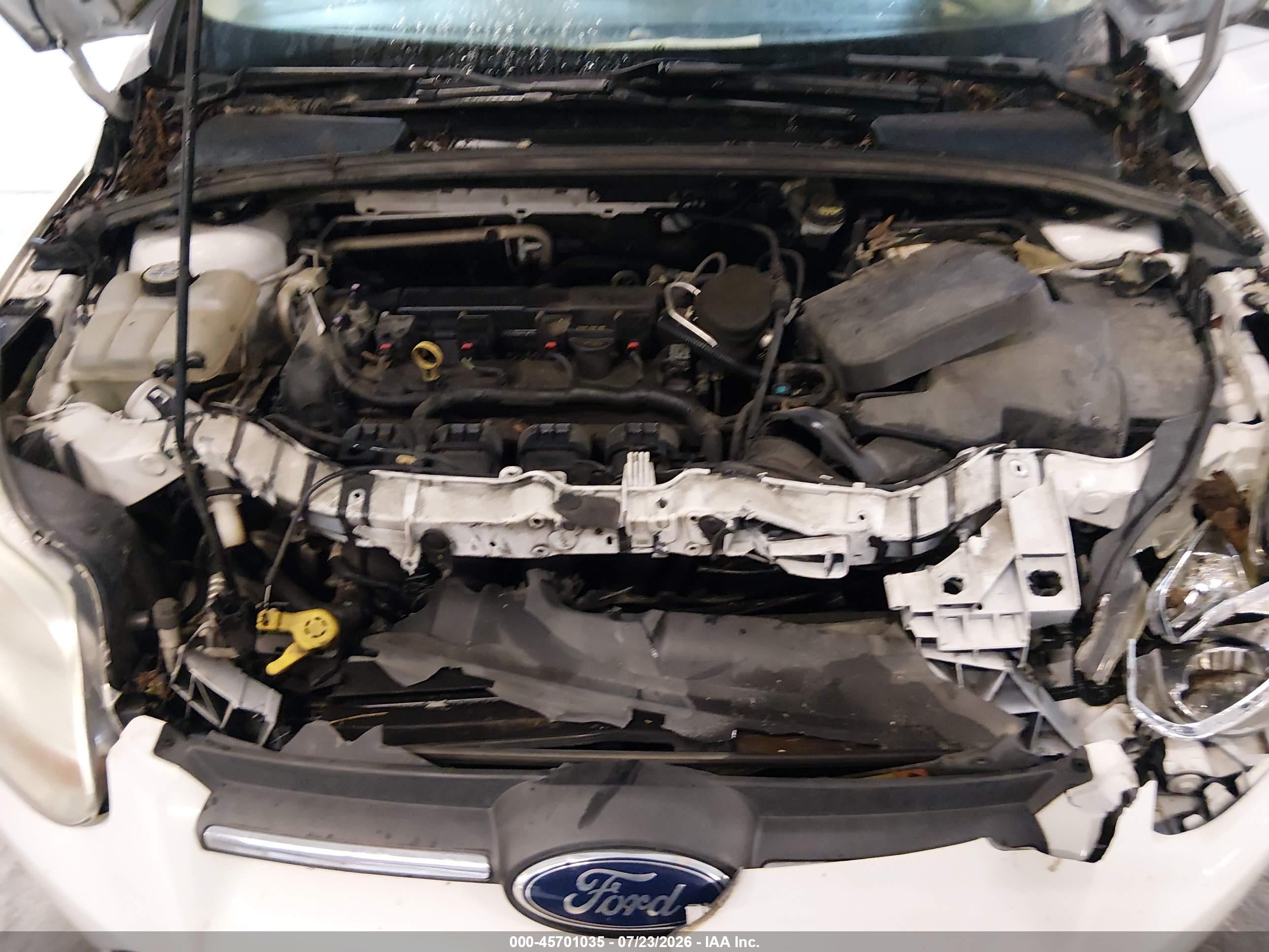 2013 Ford Focus Se White vin: 1FADP3K21DL349336