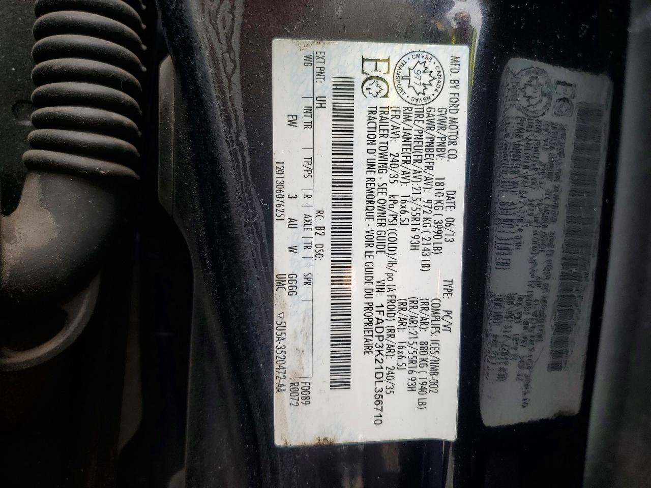 2013 Ford Focus Se Black vin: 1FADP3K21DL356710
