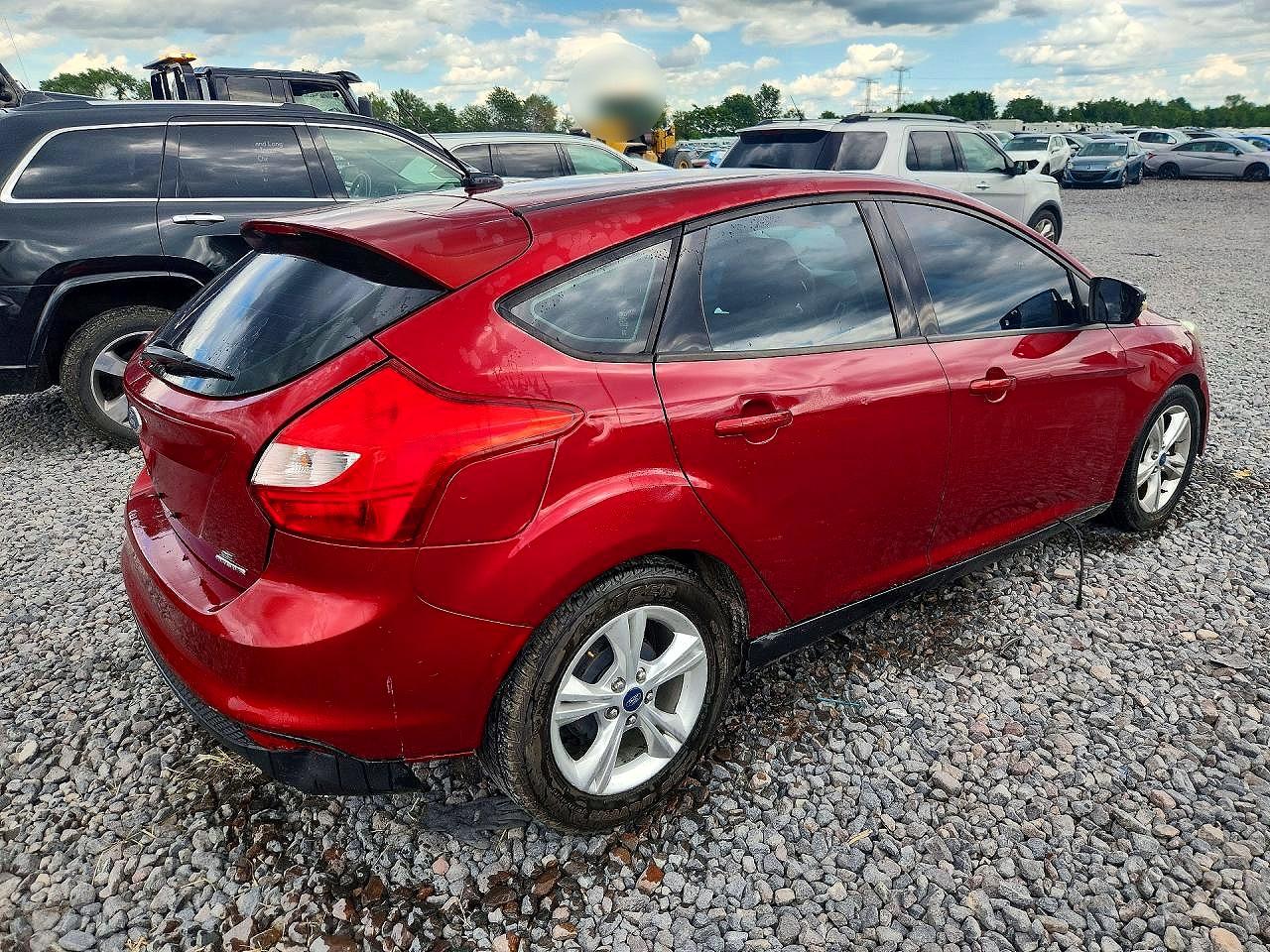 2013 Ford Focus Se Red vin: 1FADP3K21DL381655