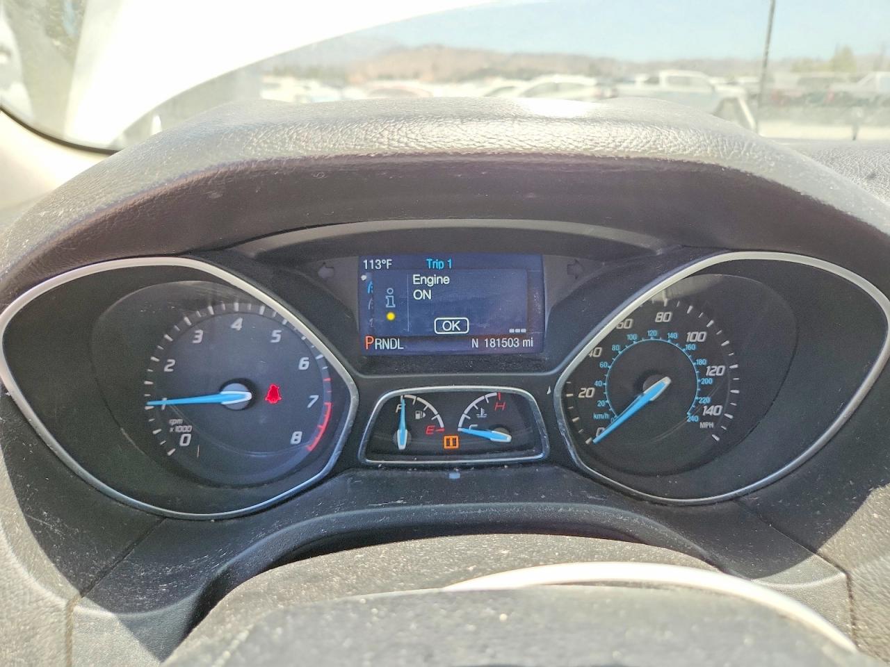 2014 Ford Focus Se White vin: 1FADP3K21EL123685