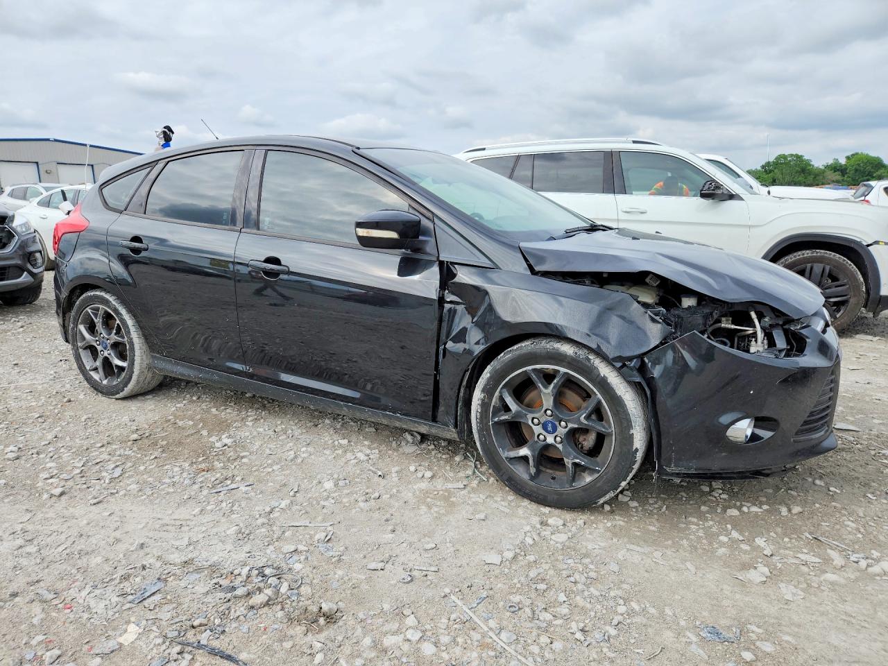 2014 Ford Focus Se Black vin: 1FADP3K21EL144343