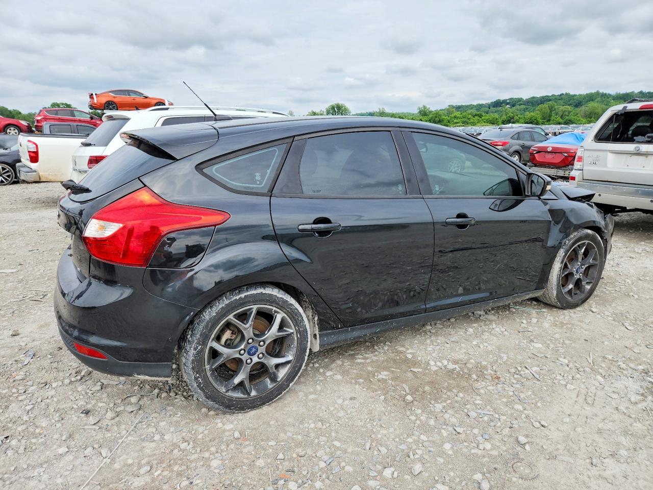 2014 Ford Focus Se Black vin: 1FADP3K21EL144343