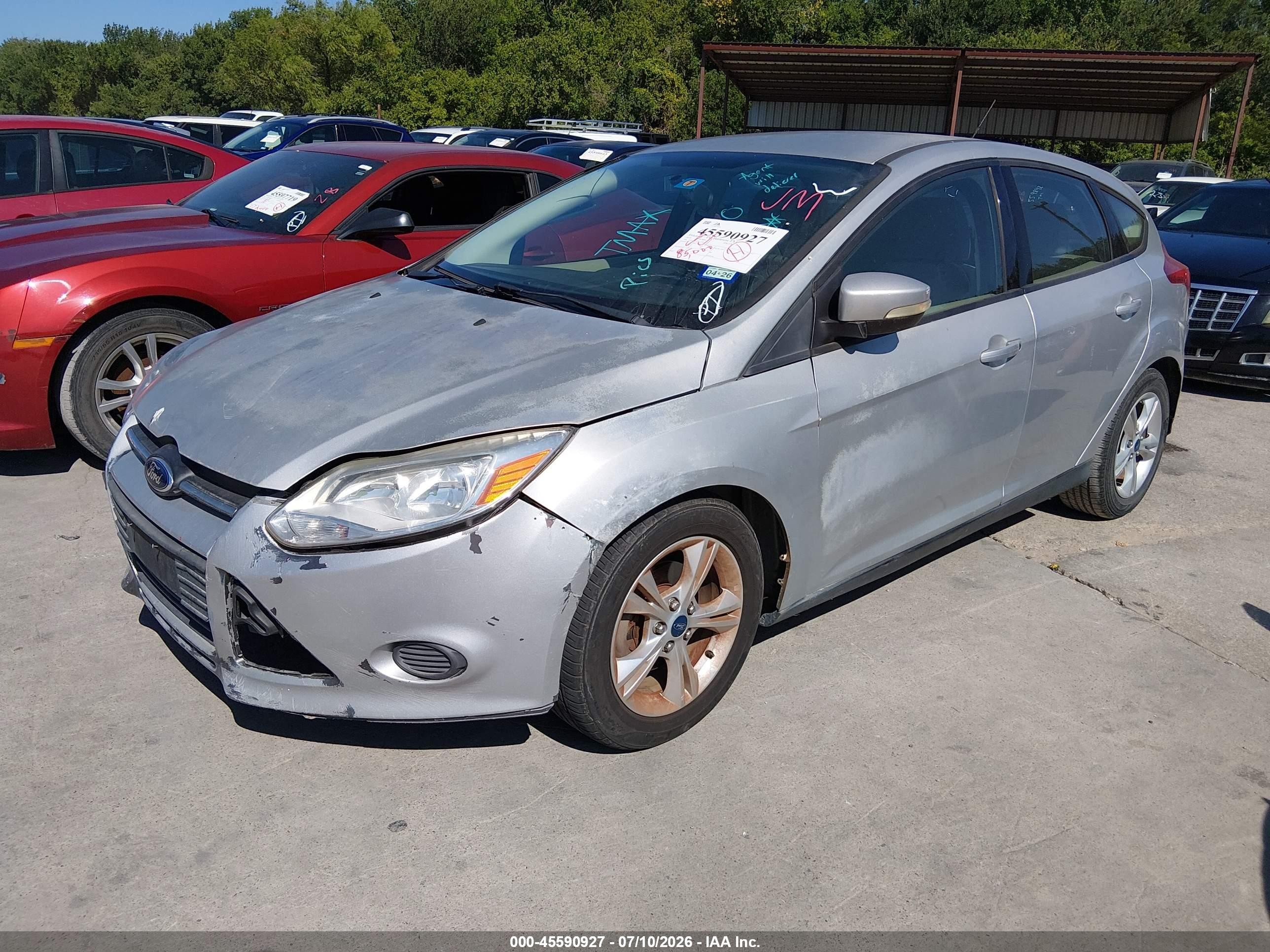 2014 Ford Focus Se Gray vin: 1FADP3K21EL157660