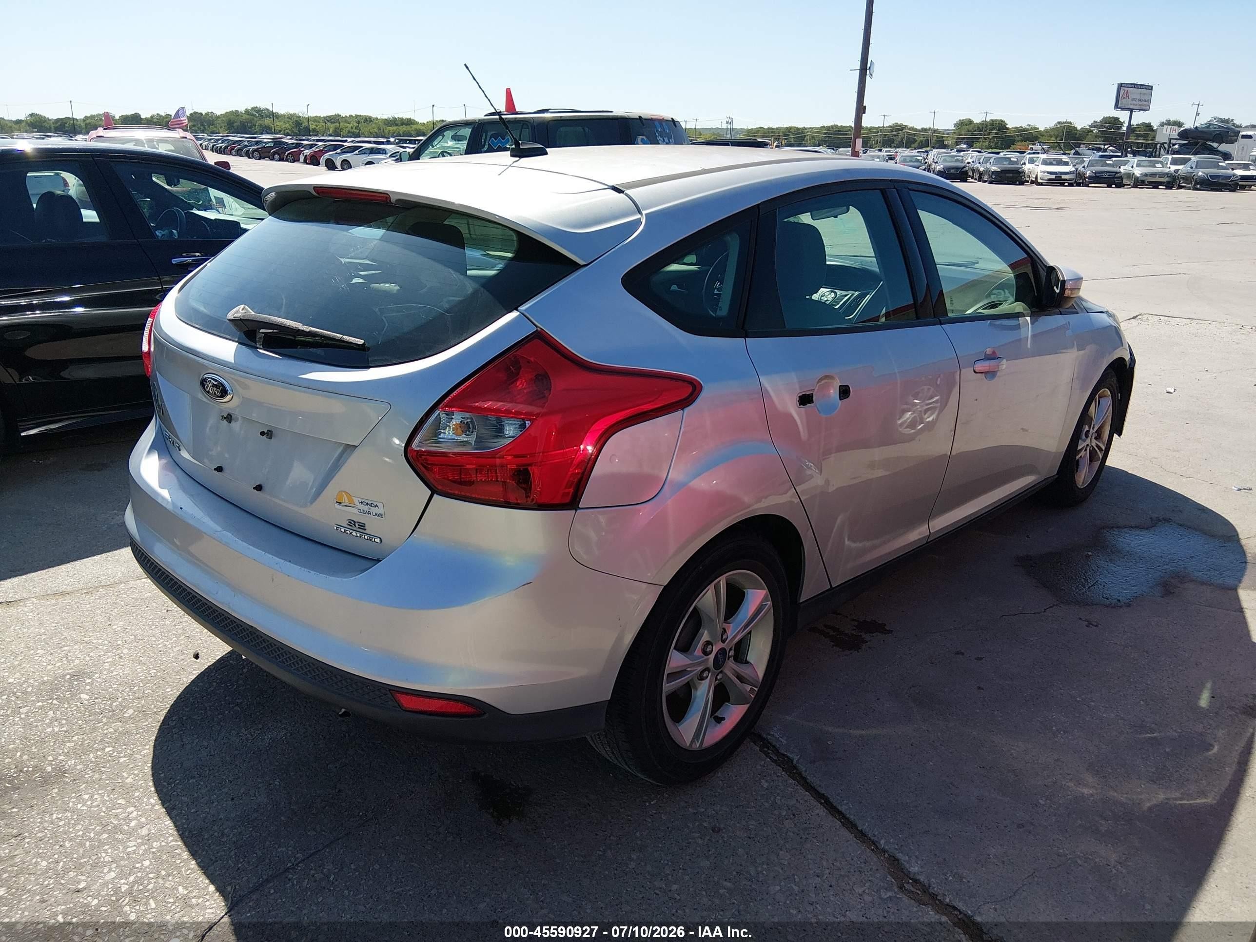 2014 Ford Focus Se Gray vin: 1FADP3K21EL157660