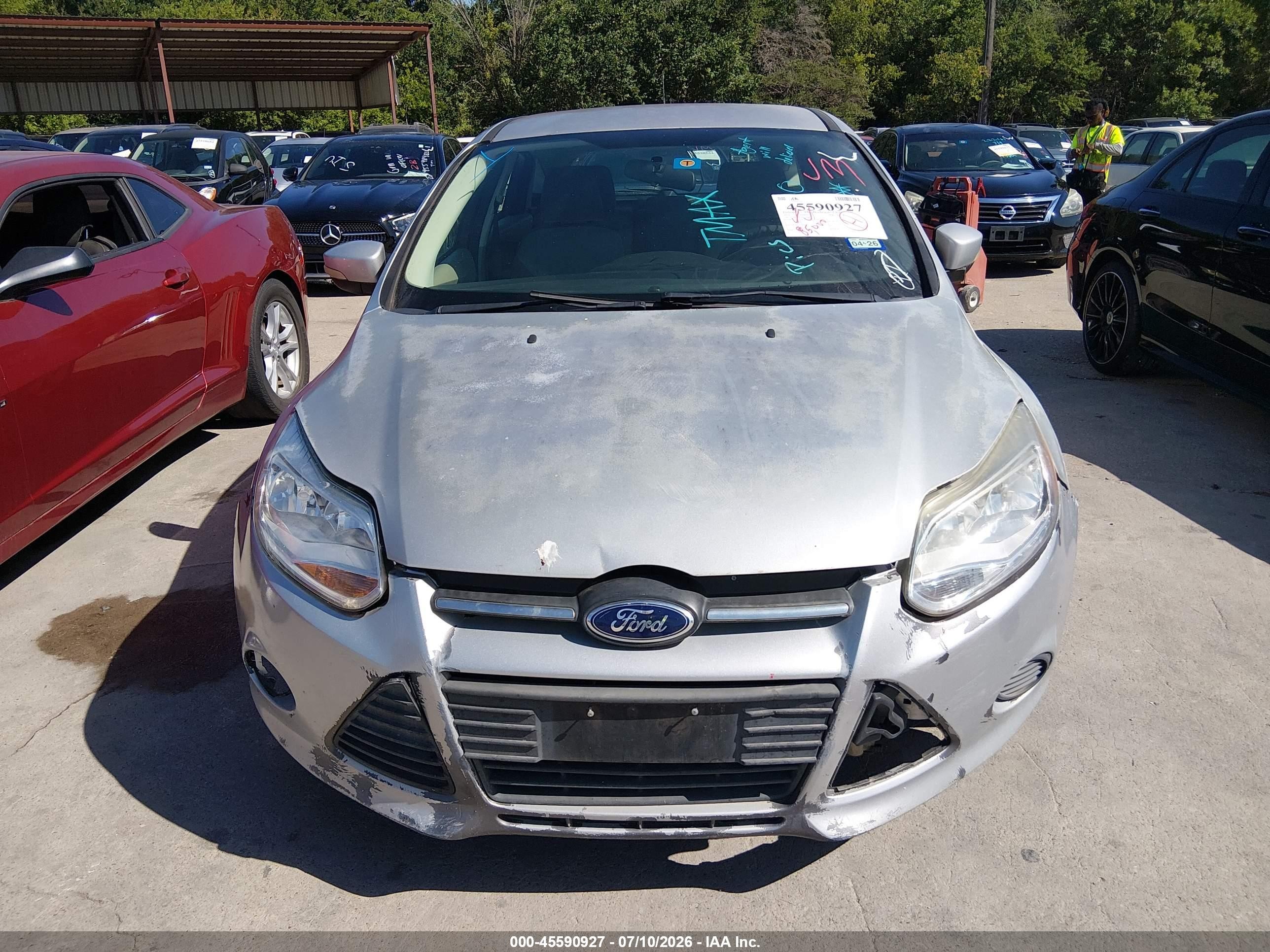 2014 Ford Focus Se Gray vin: 1FADP3K21EL157660