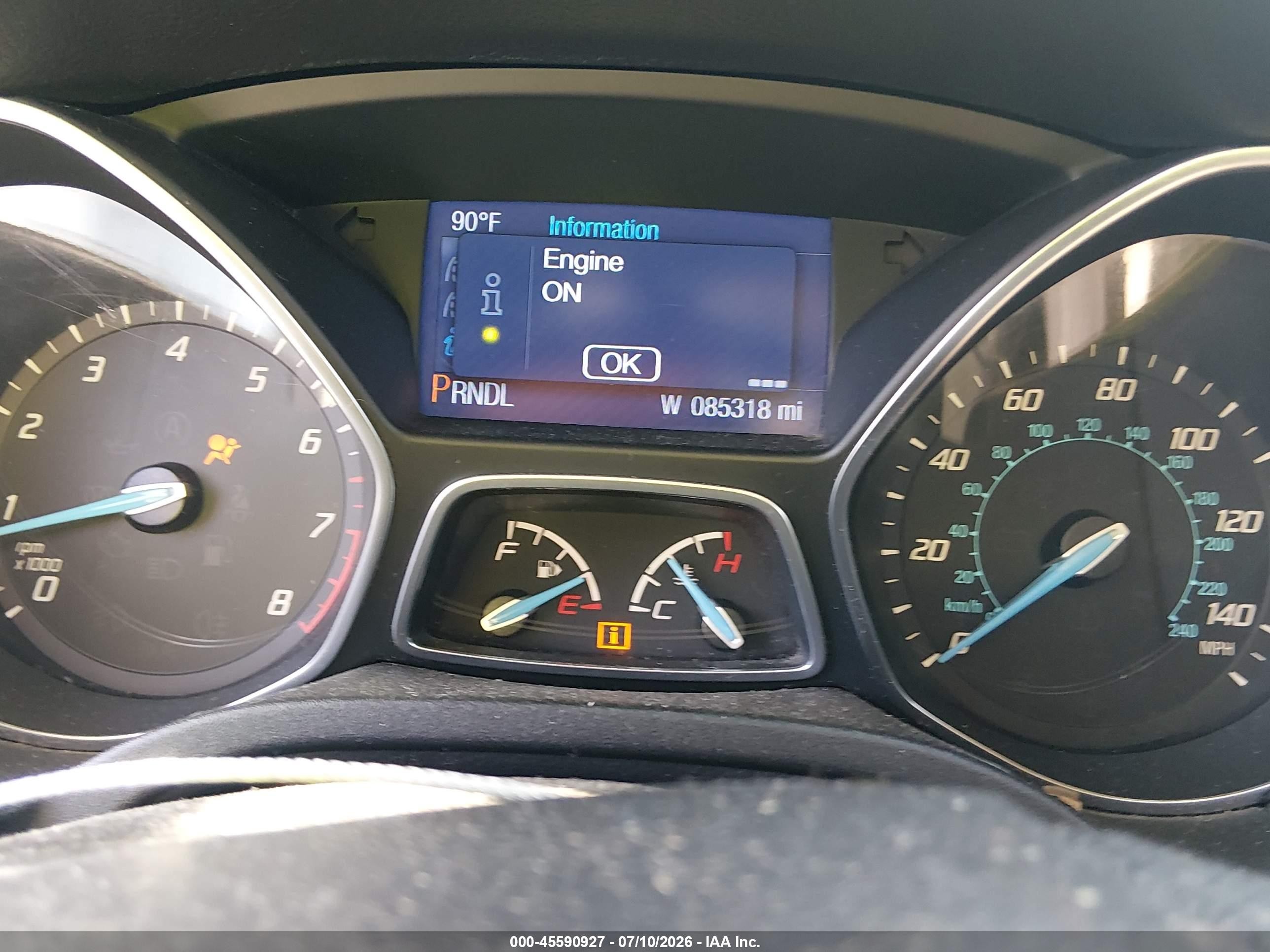 2014 Ford Focus Se Gray vin: 1FADP3K21EL157660