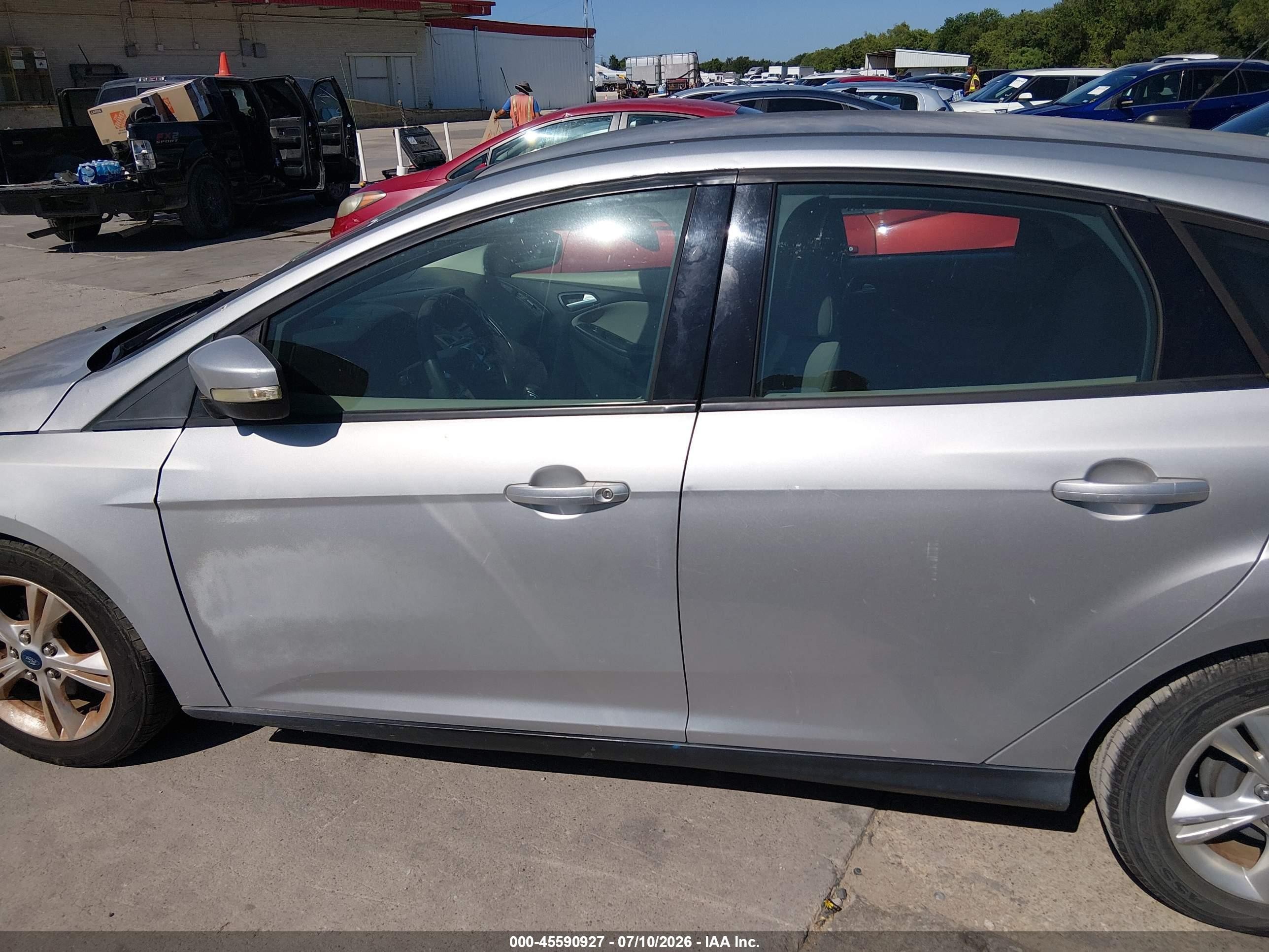 2014 Ford Focus Se Gray vin: 1FADP3K21EL157660