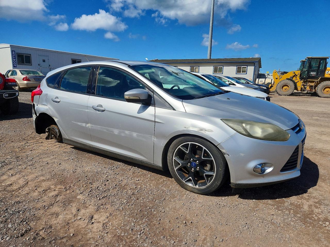 2014 Ford Focus Se Silver vin: 1FADP3K21EL211152