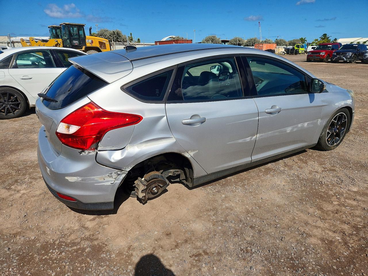 2014 Ford Focus Se Silver vin: 1FADP3K21EL211152
