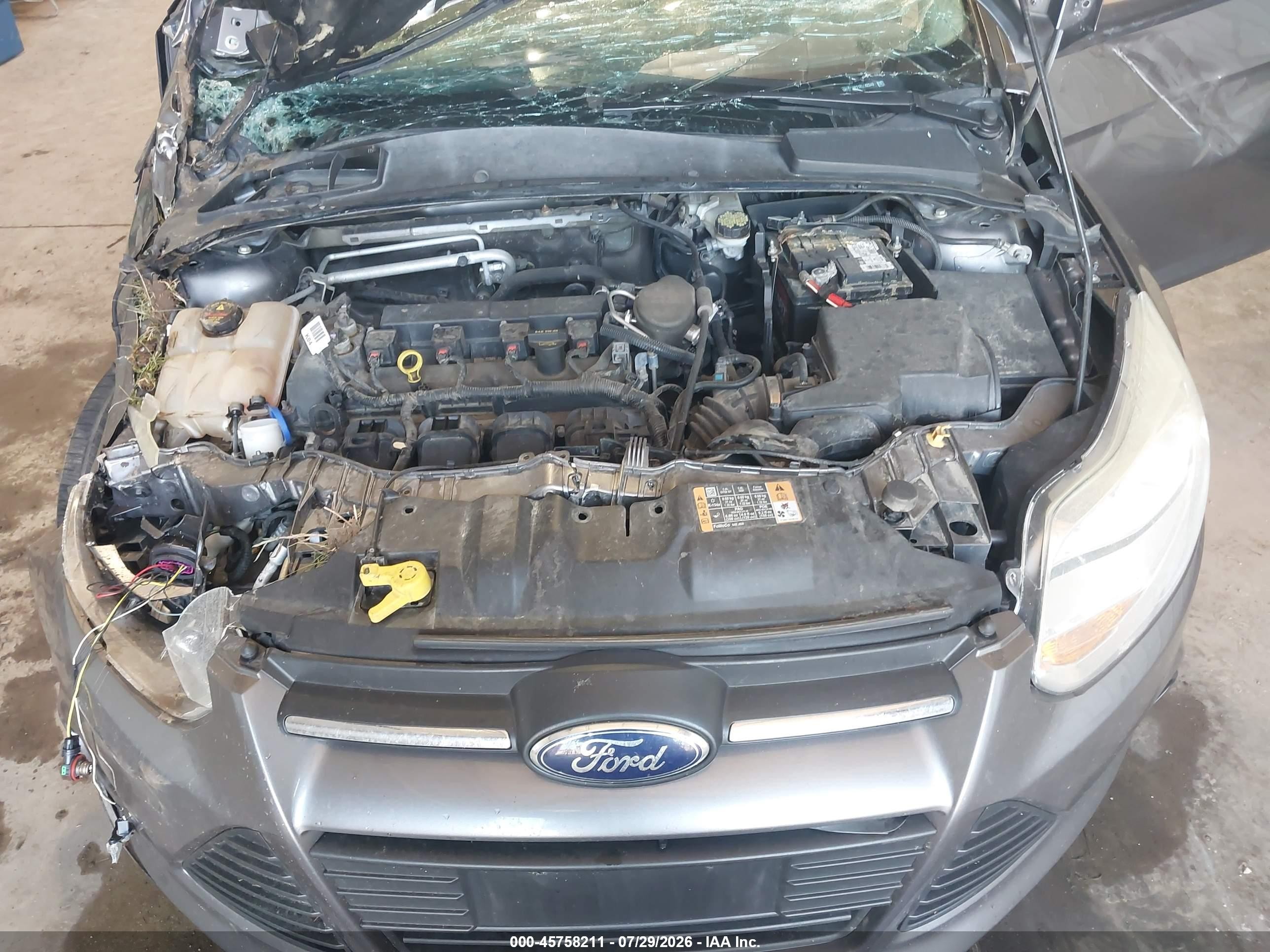 2014 Ford Focus Se Gray vin: 1FADP3K21EL282349