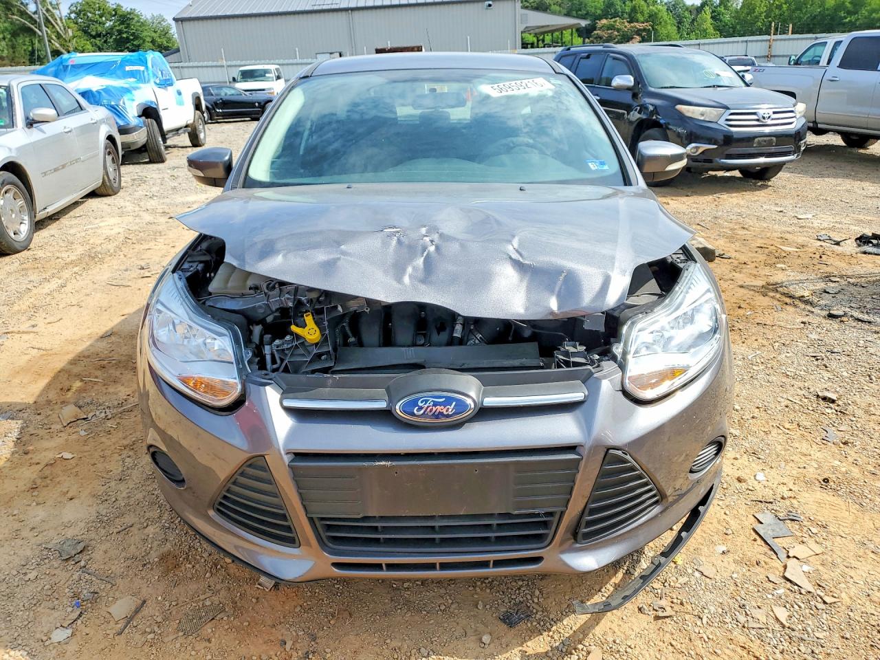 2014 Ford Focus Se Gray vin: 1FADP3K21EL298597