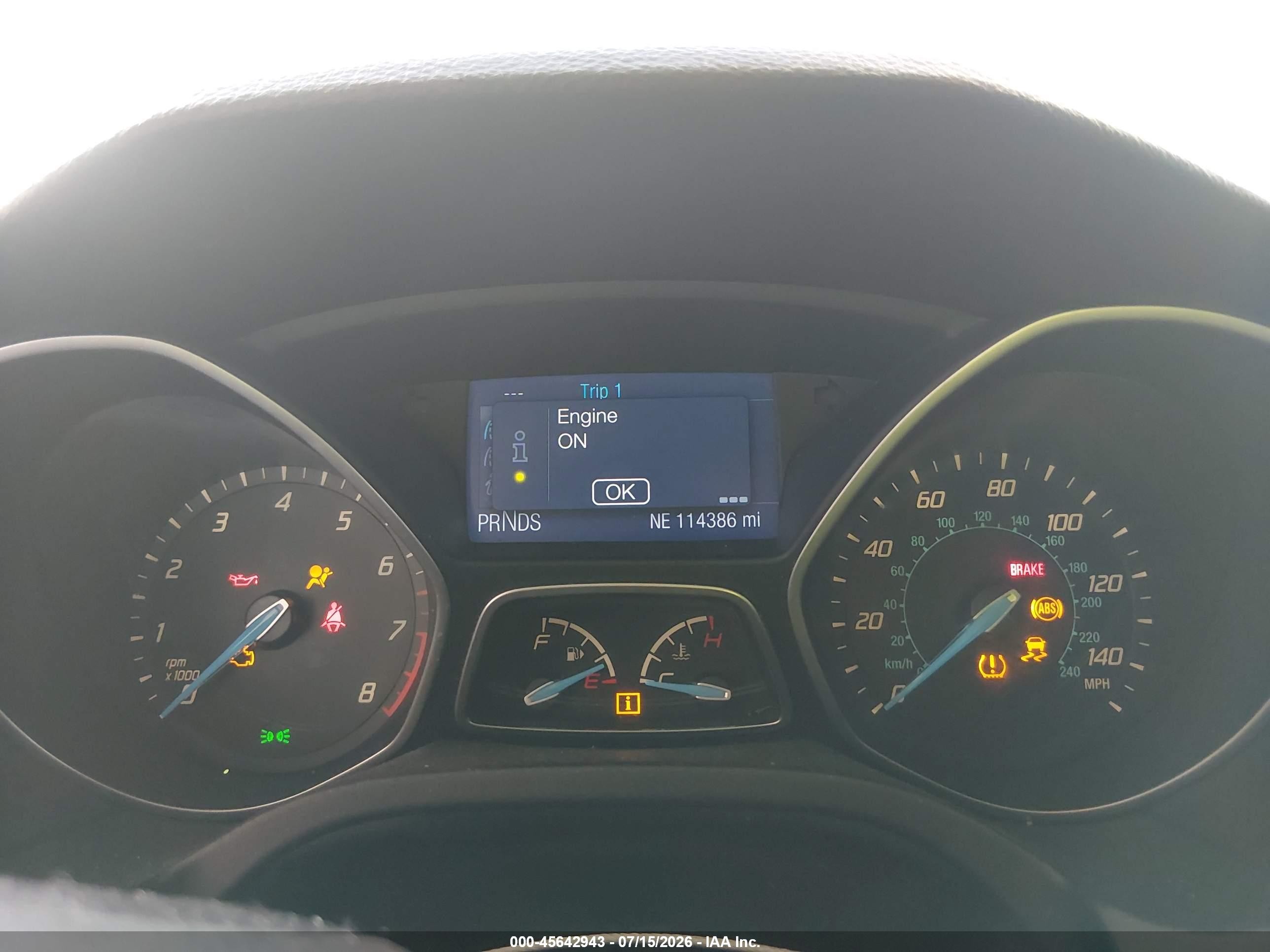 2014 Ford Focus Se White vin: 1FADP3K21EL302485