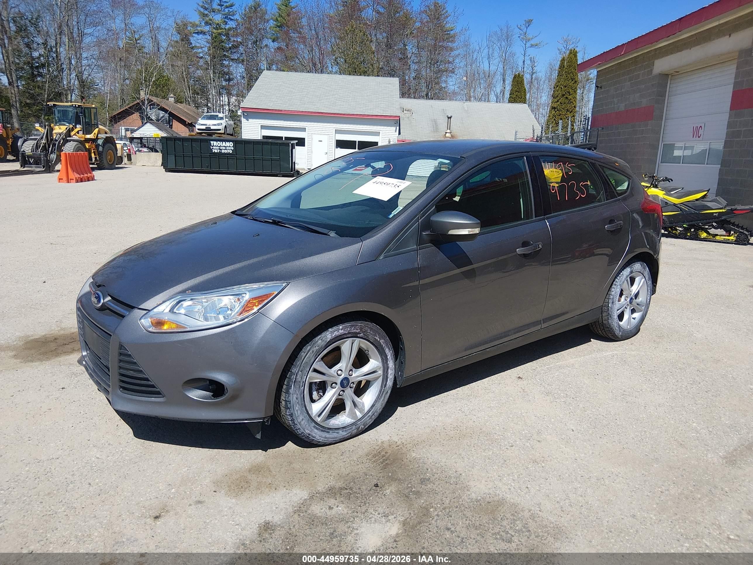 2014 Ford Focus Se Gray vin: 1FADP3K21EL336216