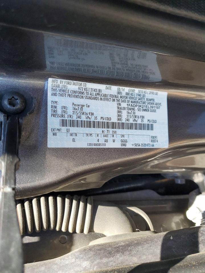 2014 Ford Focus Se Серый vin: 1FADP3K21EL391197