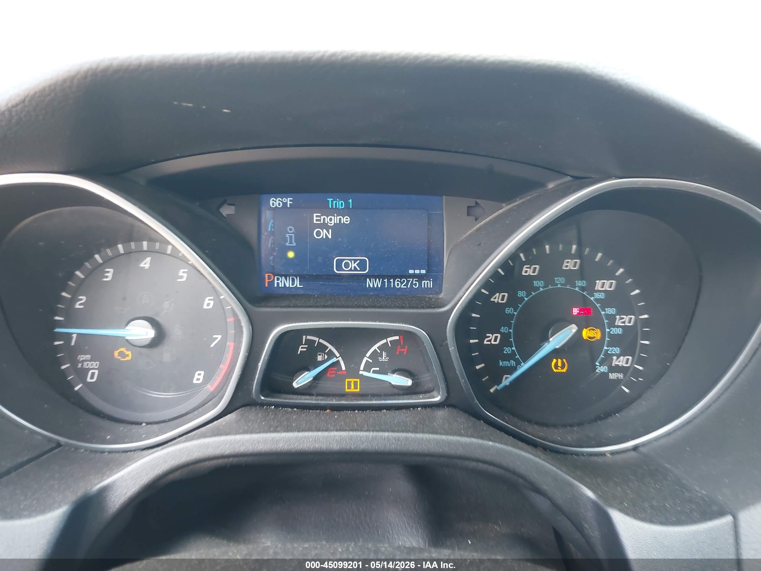 2014 Ford Focus Se Red vin: 1FADP3K21EL416731