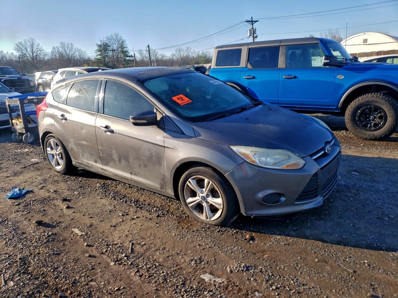 2014 Ford Focus Gray vin: 1FADP3K21EL457621