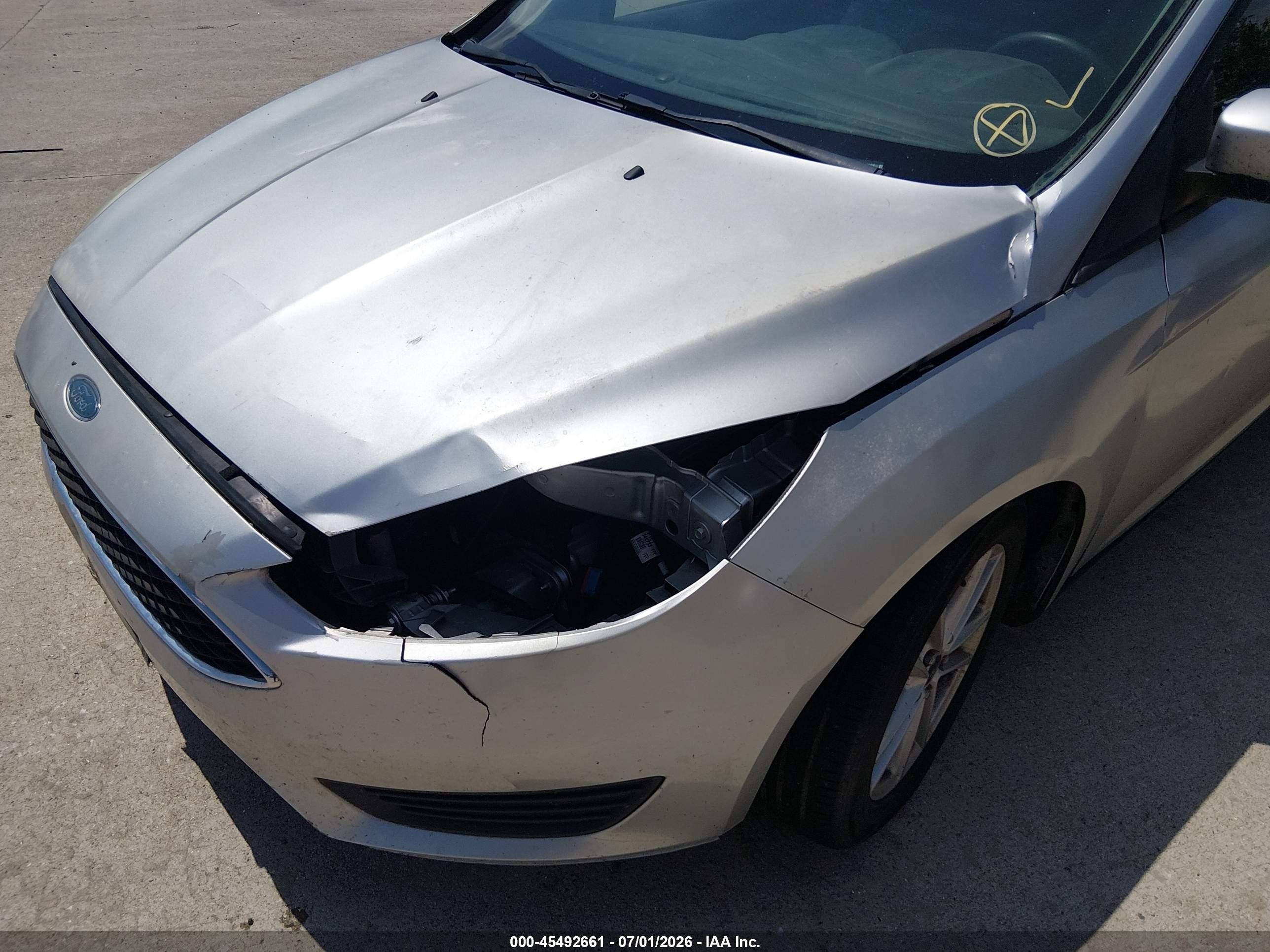 2015 Ford Focus Se Gray vin: 1FADP3K21FL263169