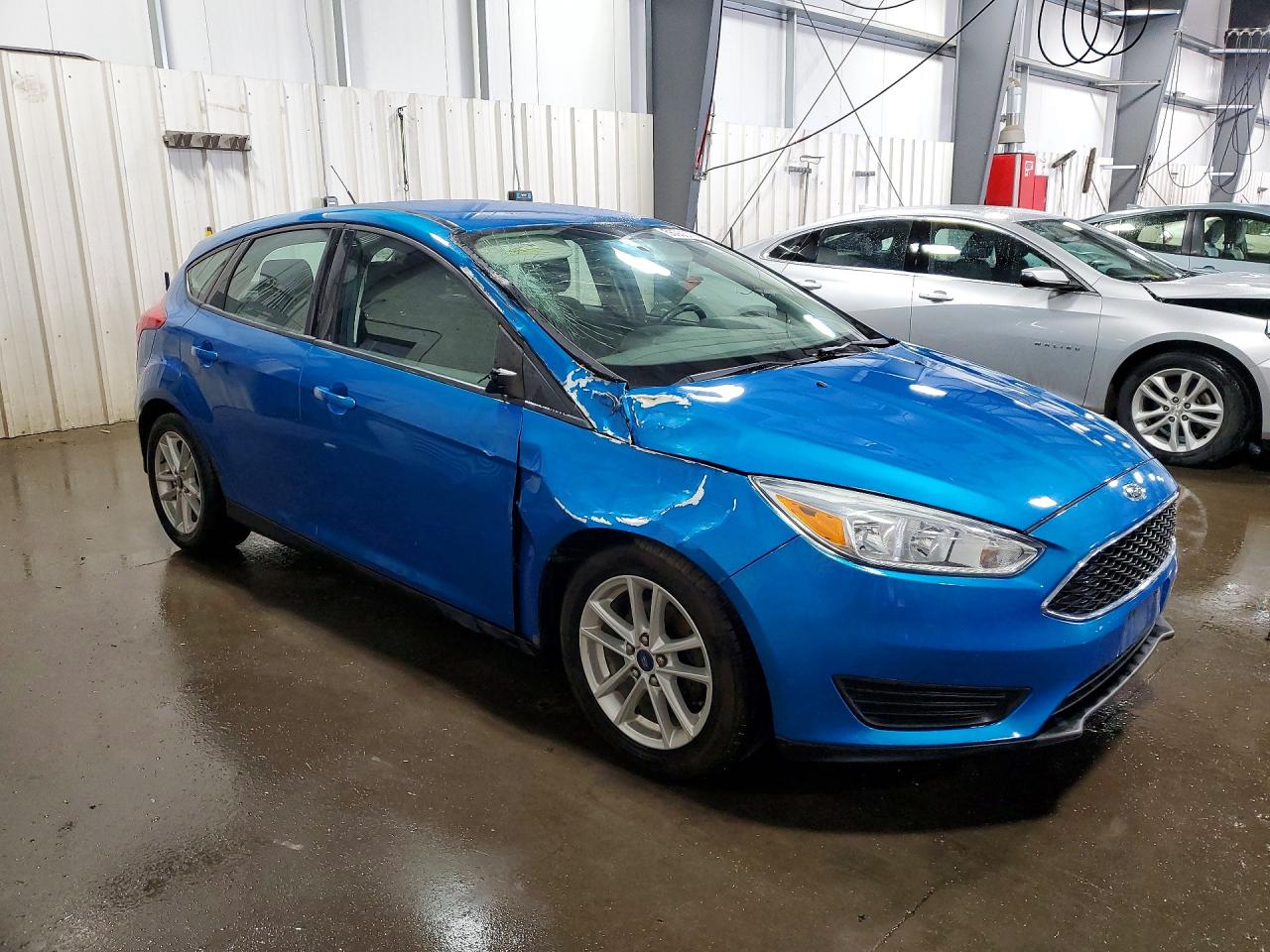 2015 Ford Focus Se Blue vin: 1FADP3K21FL269361