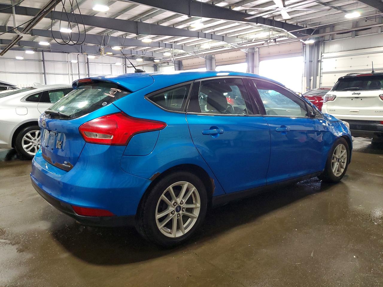 2015 Ford Focus Se Blue vin: 1FADP3K21FL269361