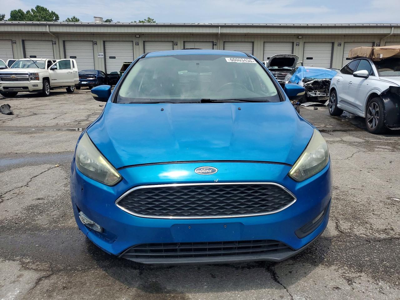 2015 Ford Focus Se Blue vin: 1FADP3K21FL319093