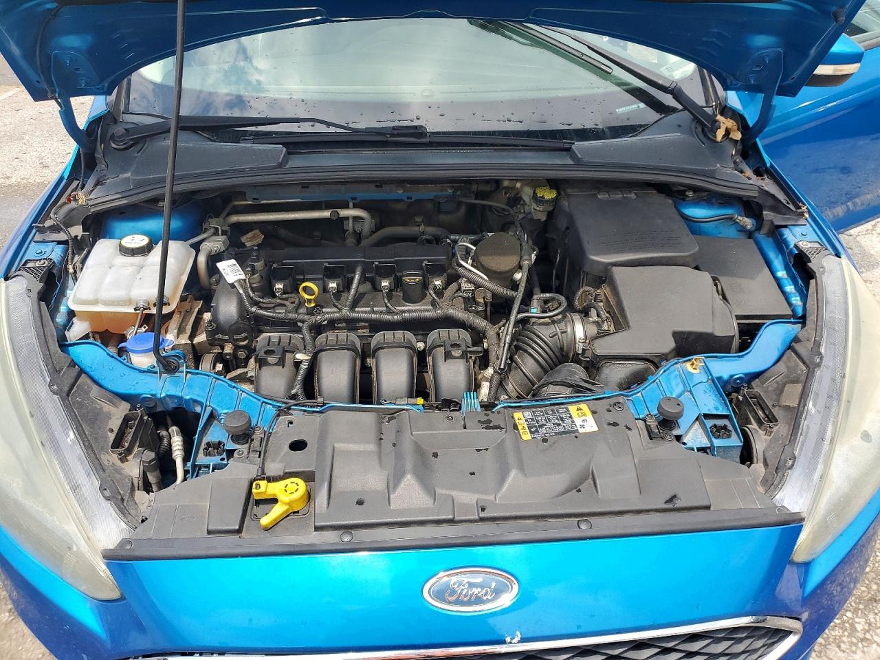 2015 Ford Focus Se Blue vin: 1FADP3K21FL319093