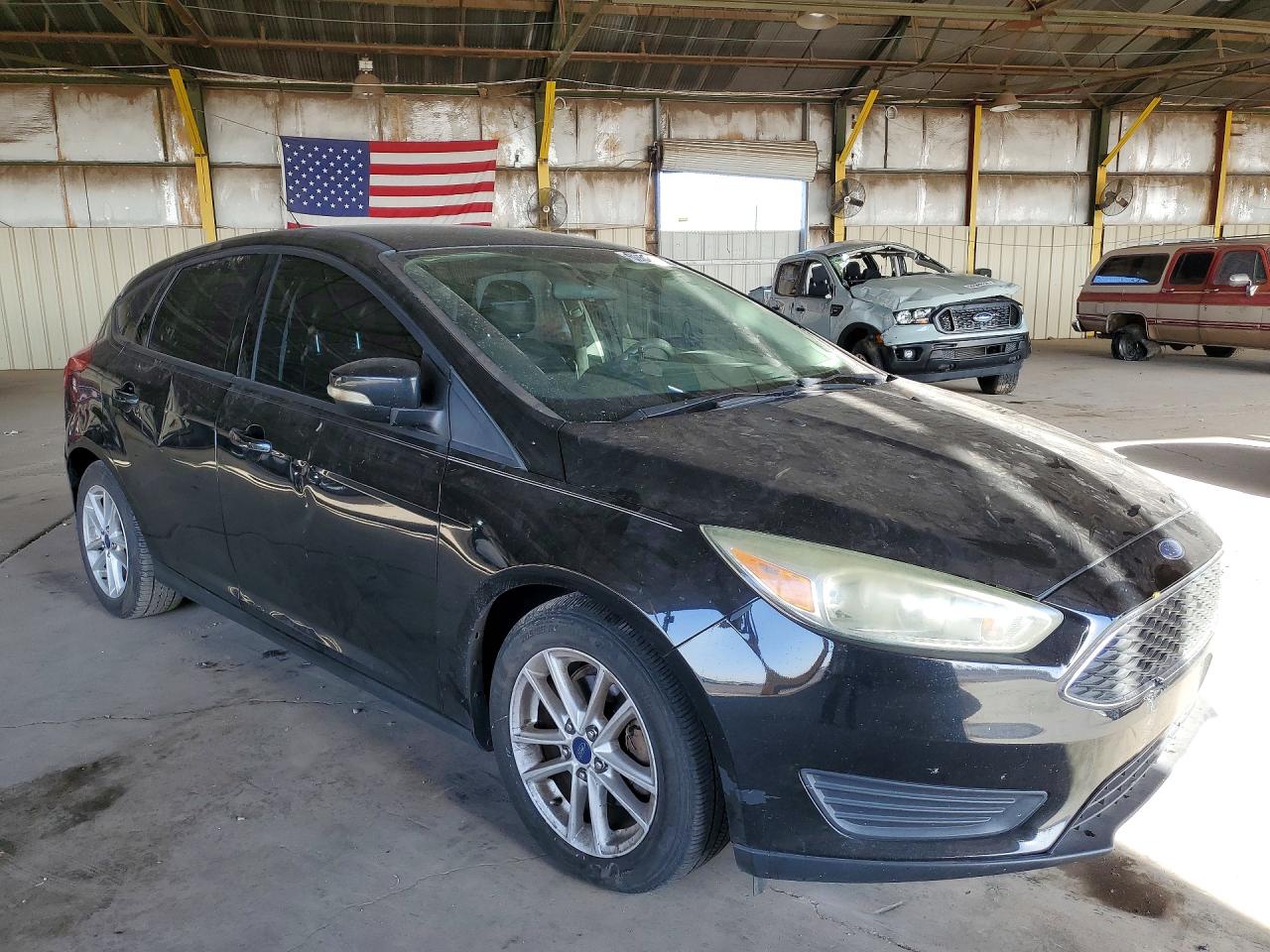 2015 Ford Focus Se Black vin: 1FADP3K21FL338582