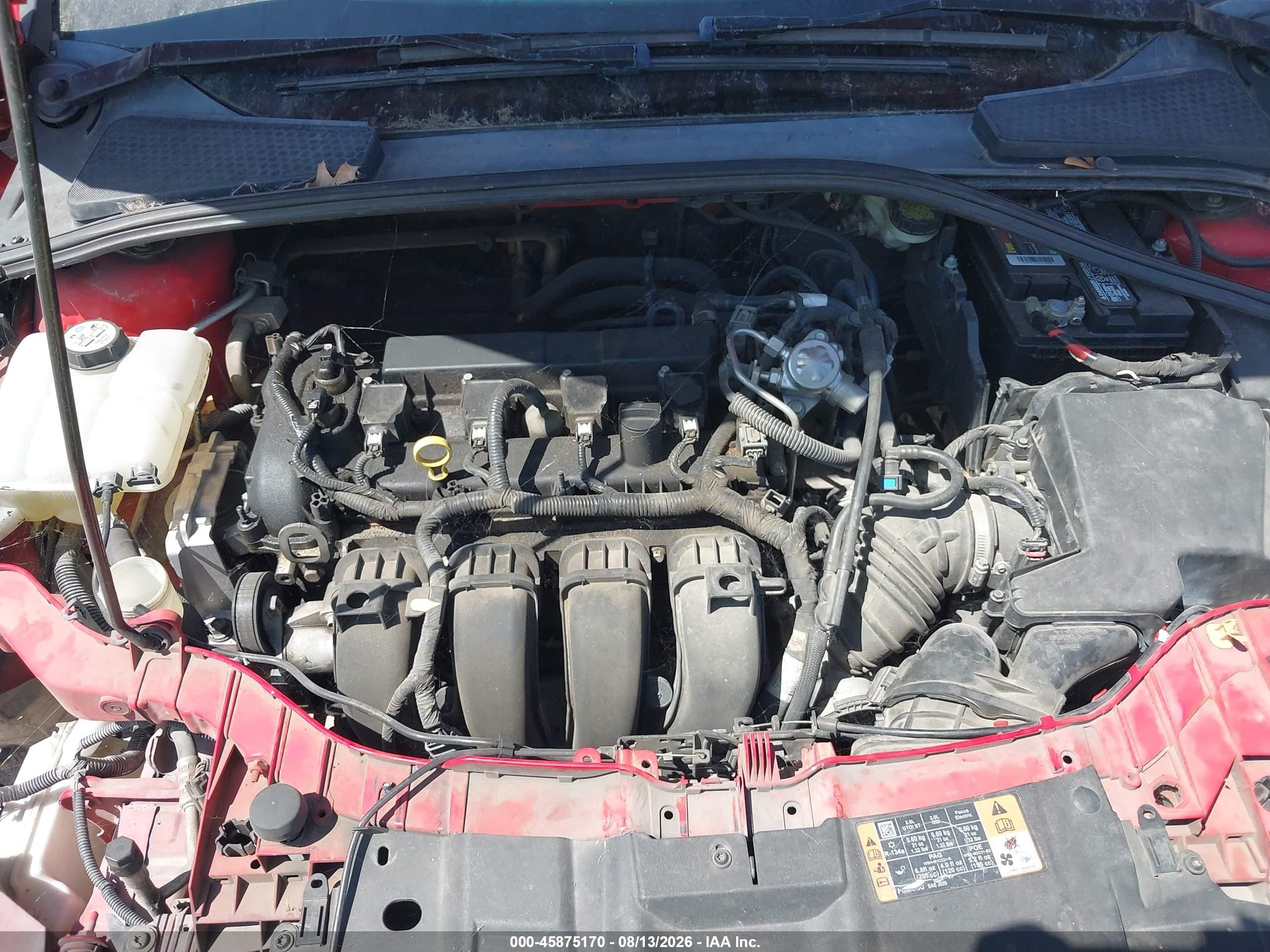 2015 Ford Focus Se Red vin: 1FADP3K21FL350859