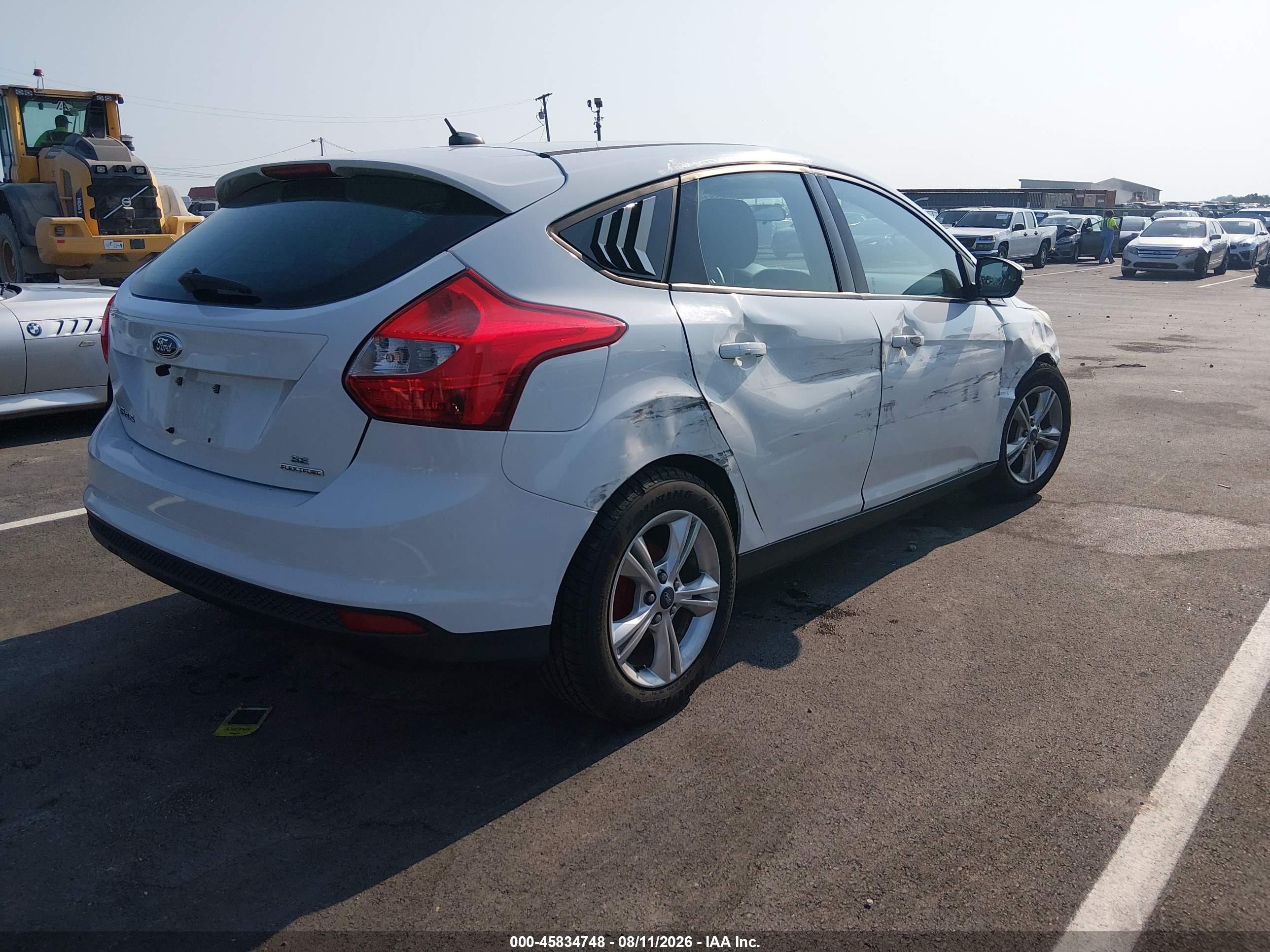 2013 Ford Focus Se White vin: 1FADP3K22DL125556