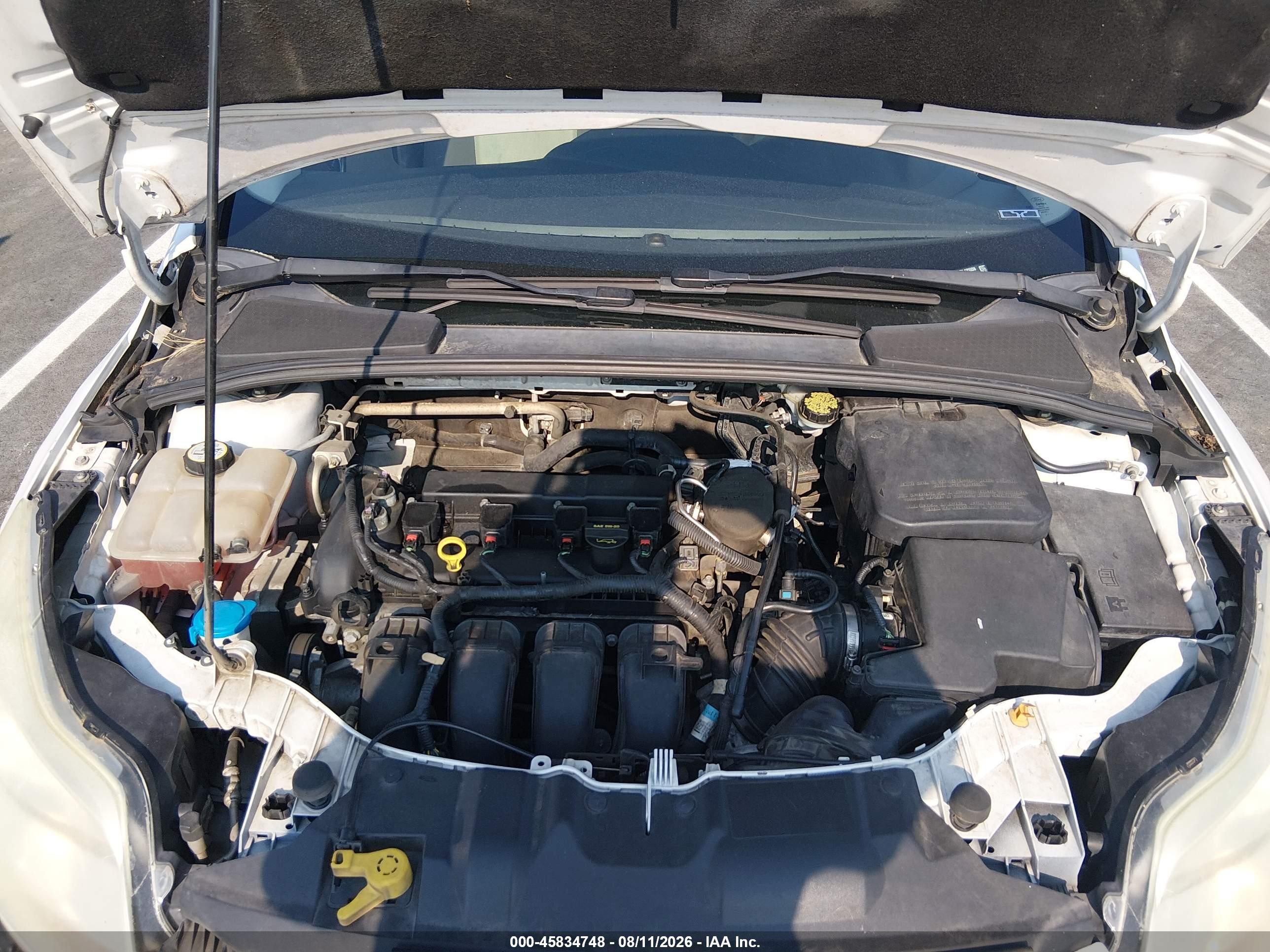 2013 Ford Focus Se White vin: 1FADP3K22DL125556