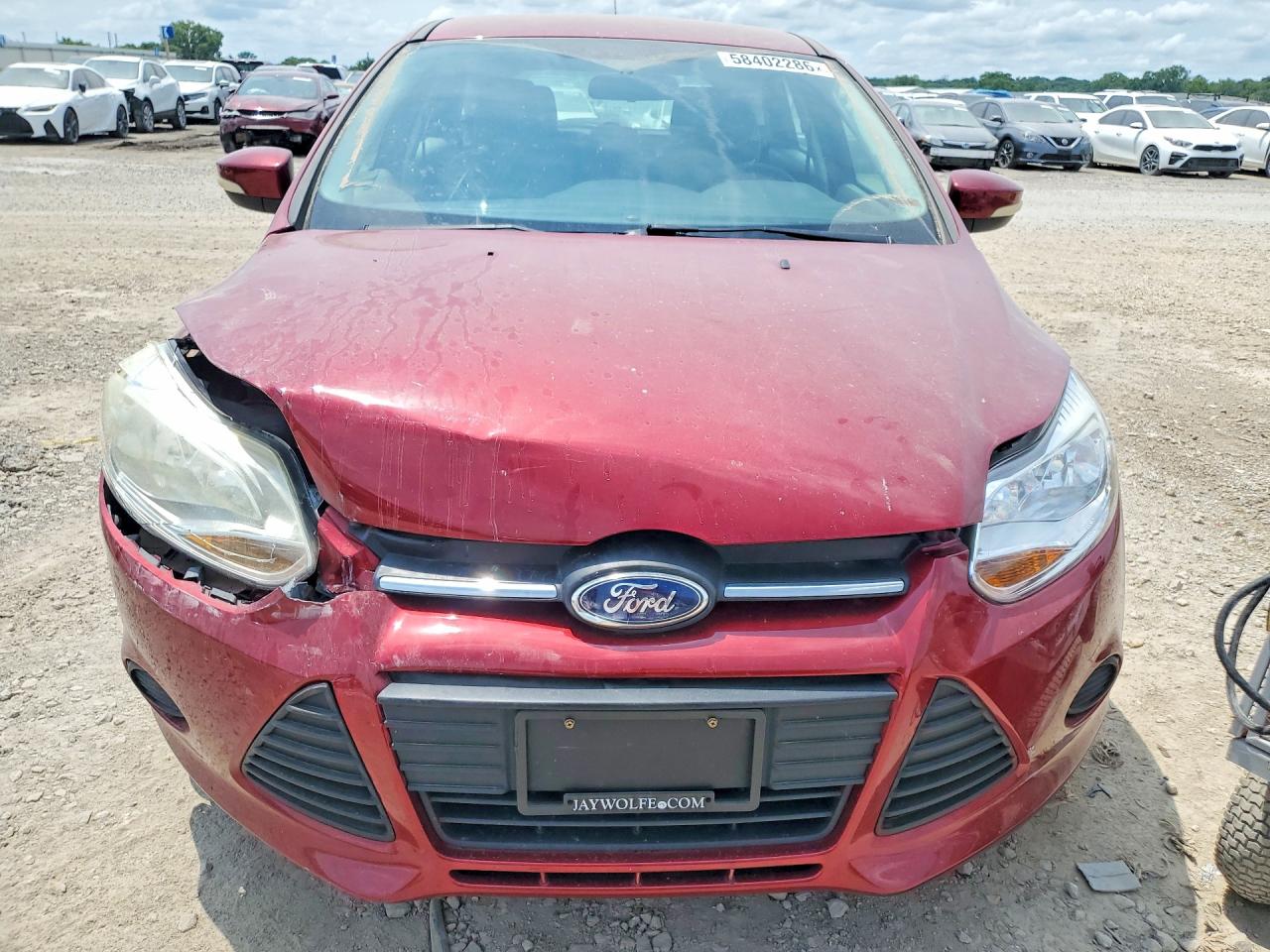 2013 Ford Focus Se Red vin: 1FADP3K22DL158170