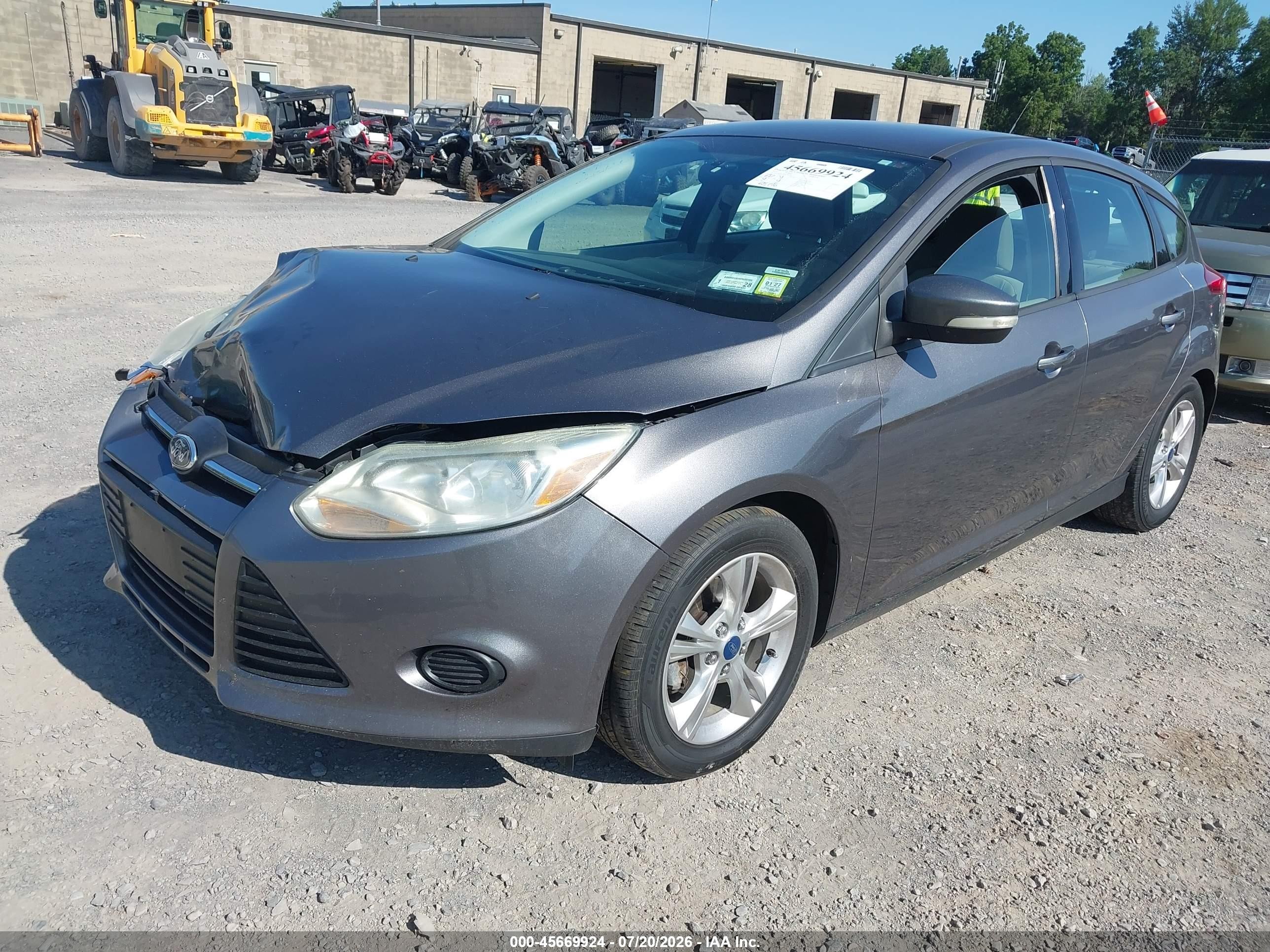 2013 Ford Focus Se Gray vin: 1FADP3K22DL166785