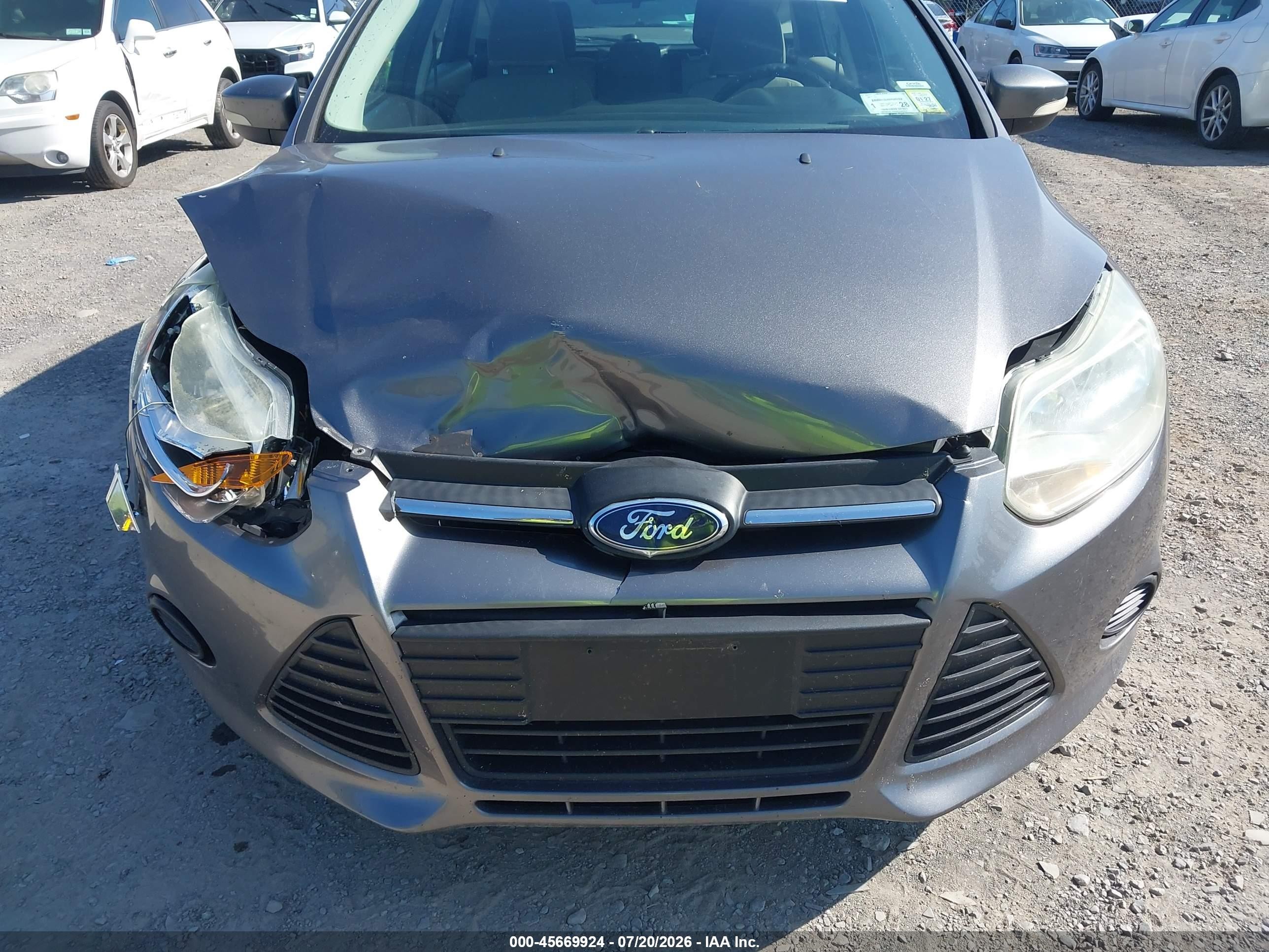 2013 Ford Focus Se Gray vin: 1FADP3K22DL166785