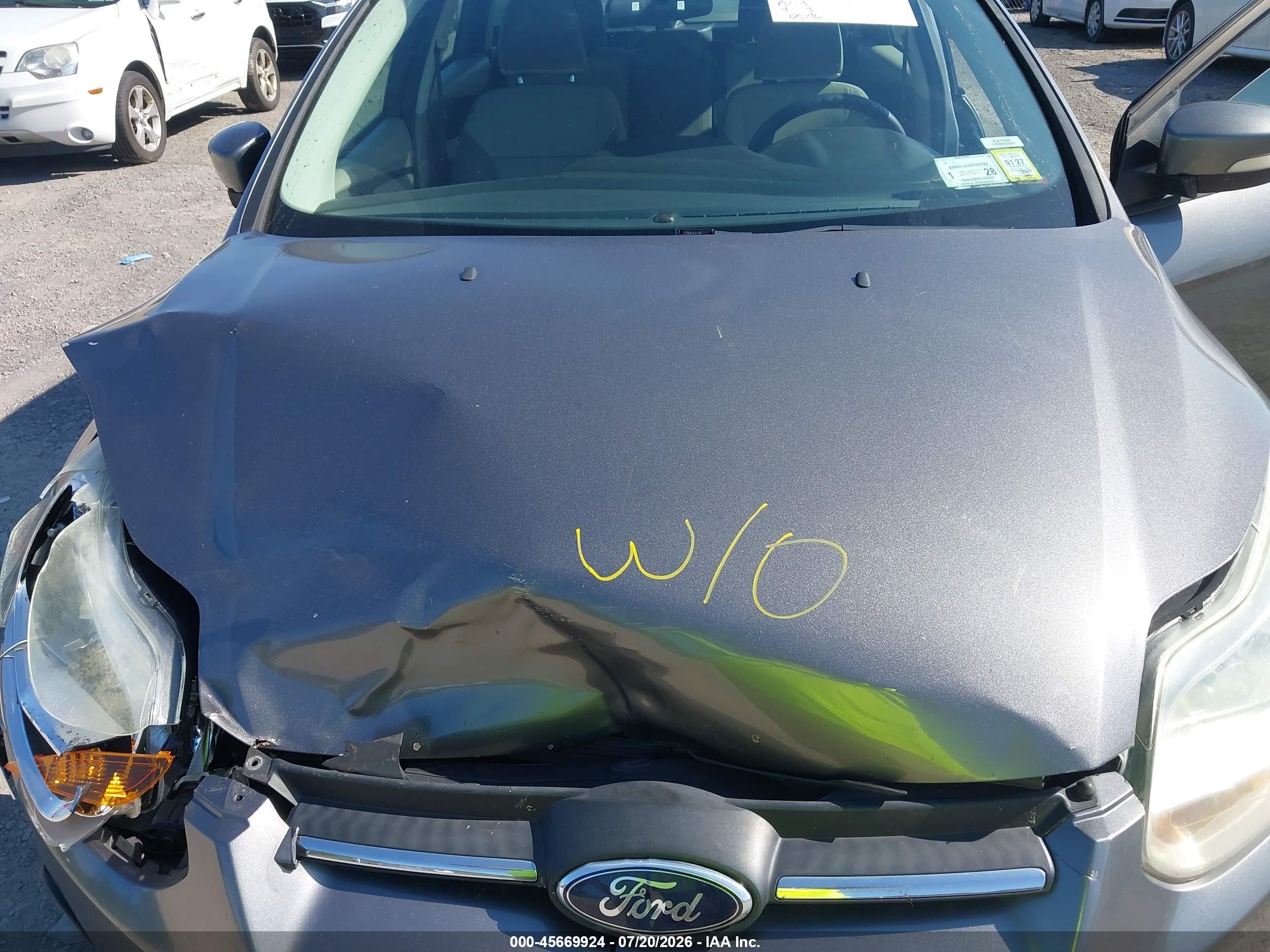 2013 Ford Focus Se Gray vin: 1FADP3K22DL166785