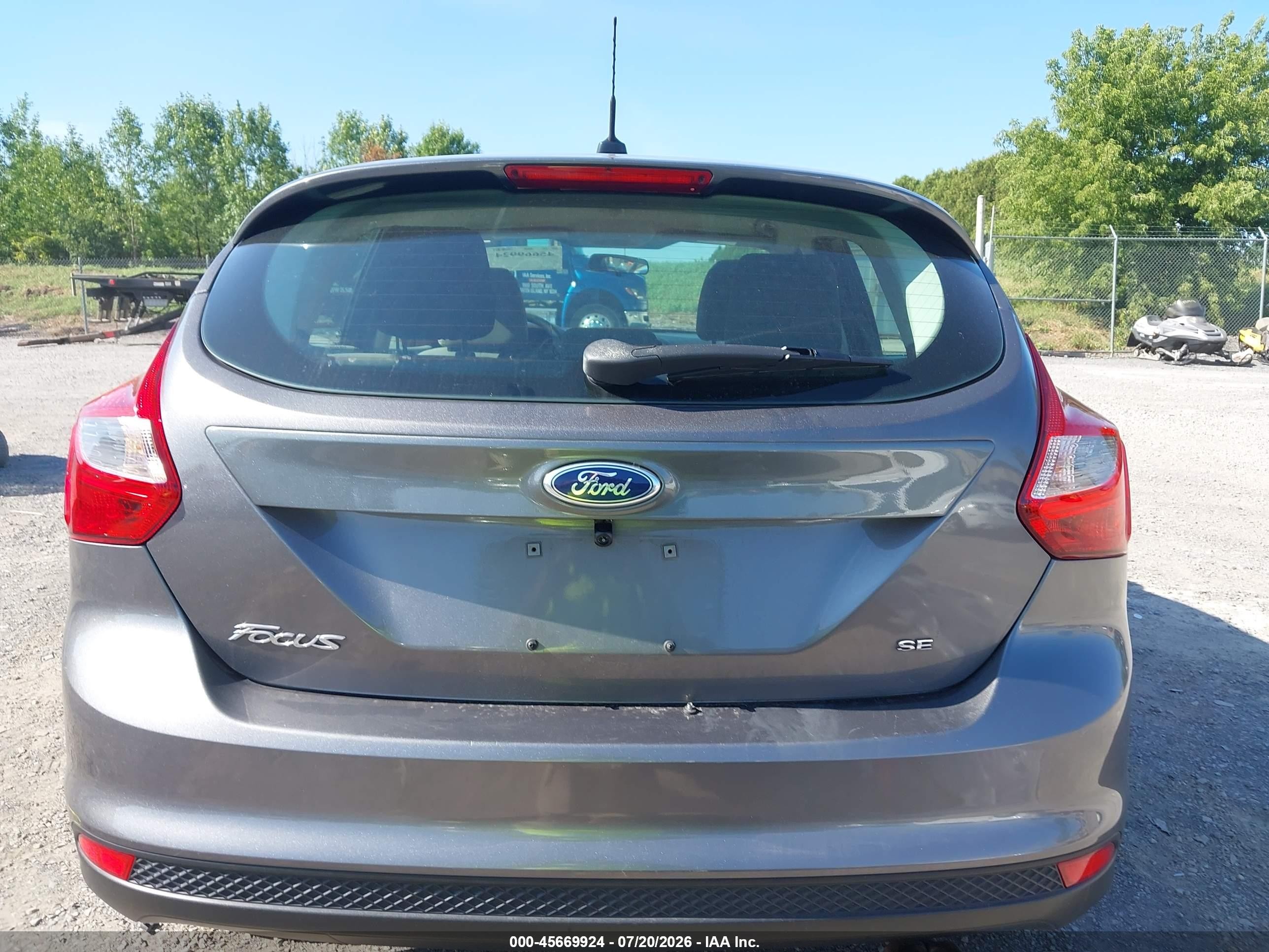 2013 Ford Focus Se Gray vin: 1FADP3K22DL166785