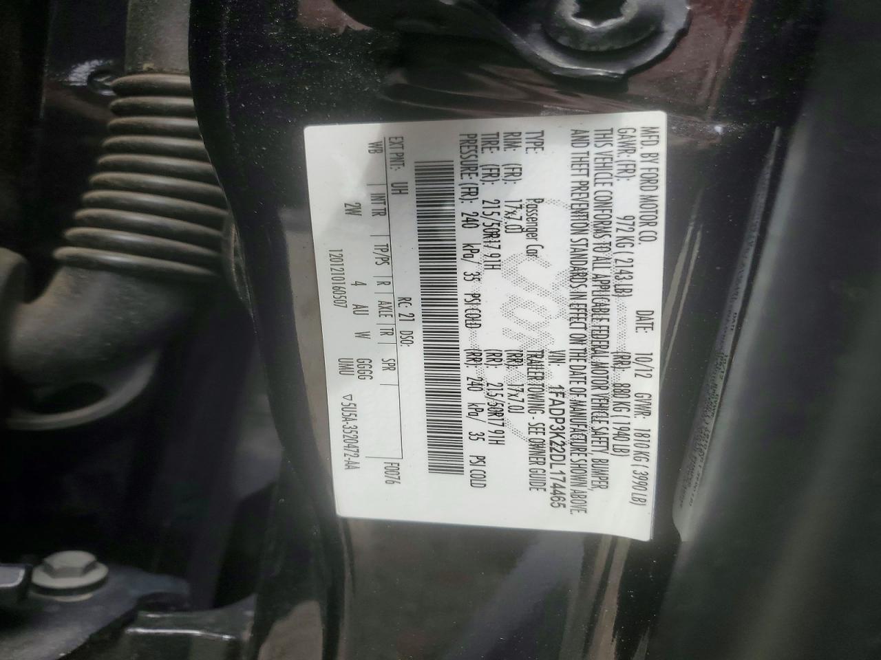 2013 Ford Focus Se Black vin: 1FADP3K22DL174465