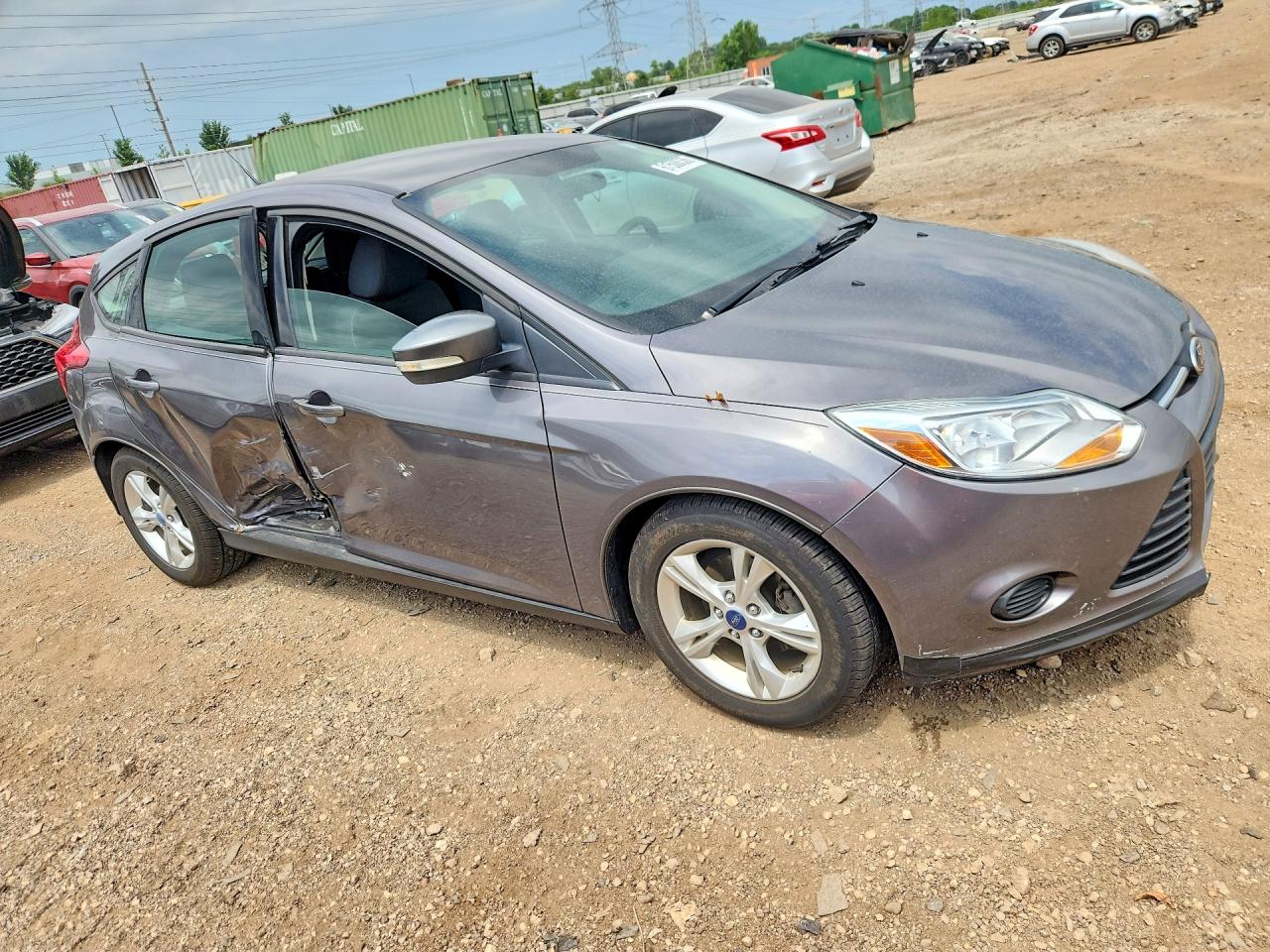 2013 Ford Focus Se Gray vin: 1FADP3K22DL175485