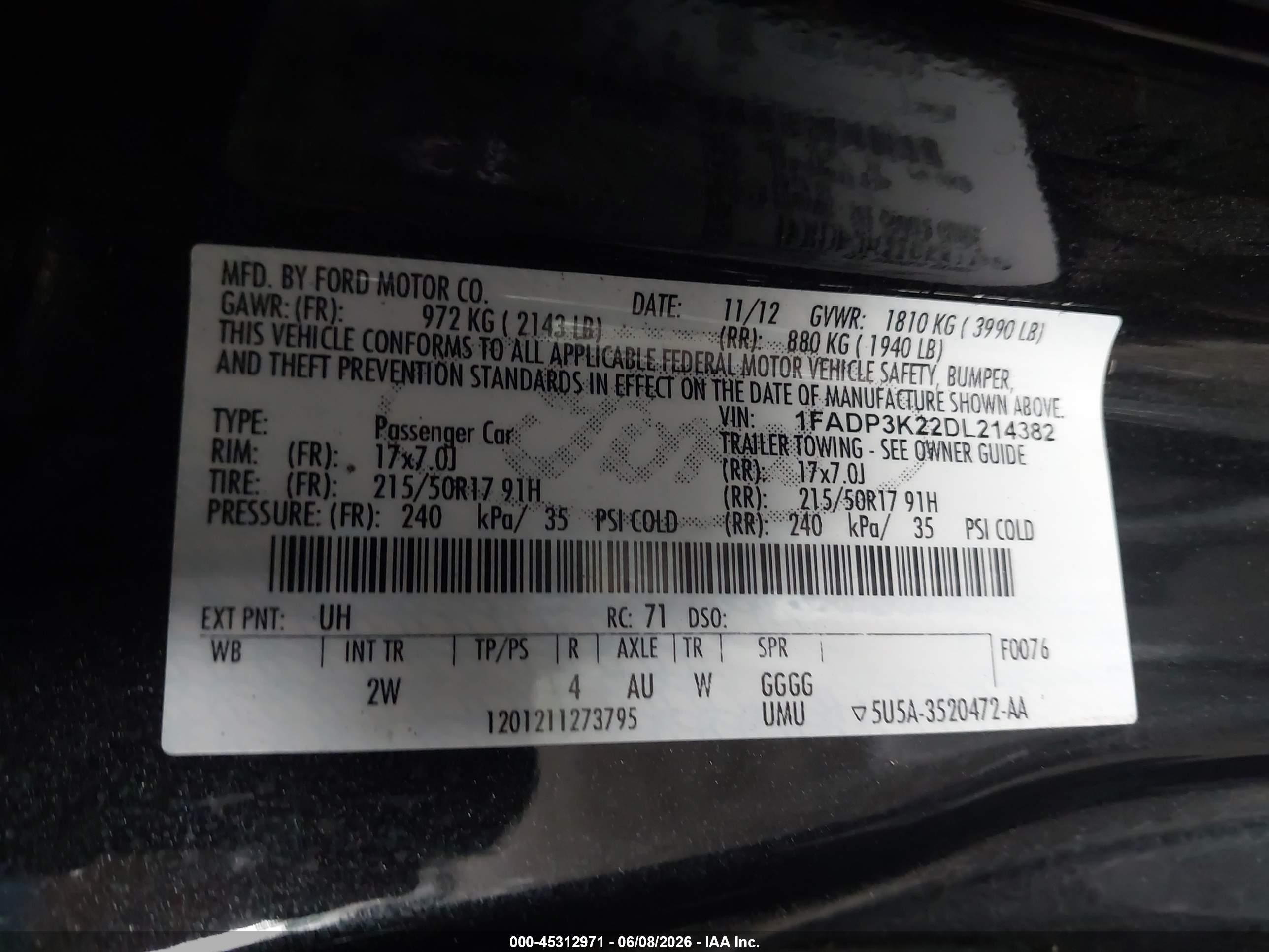 2013 Ford Focus Se Green vin: 1FADP3K22DL214382