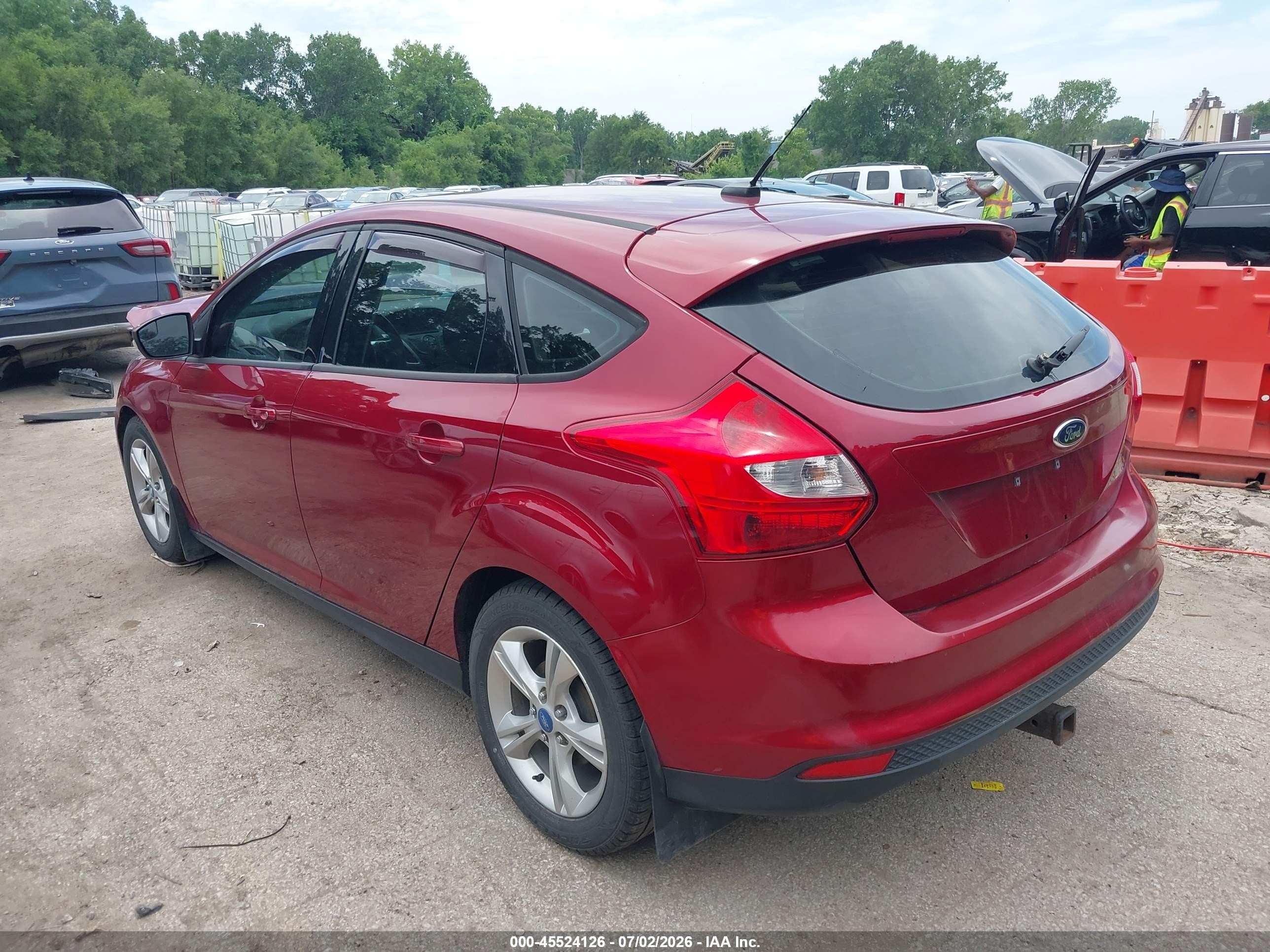 2013 Ford Focus Se Red vin: 1FADP3K22DL221249
