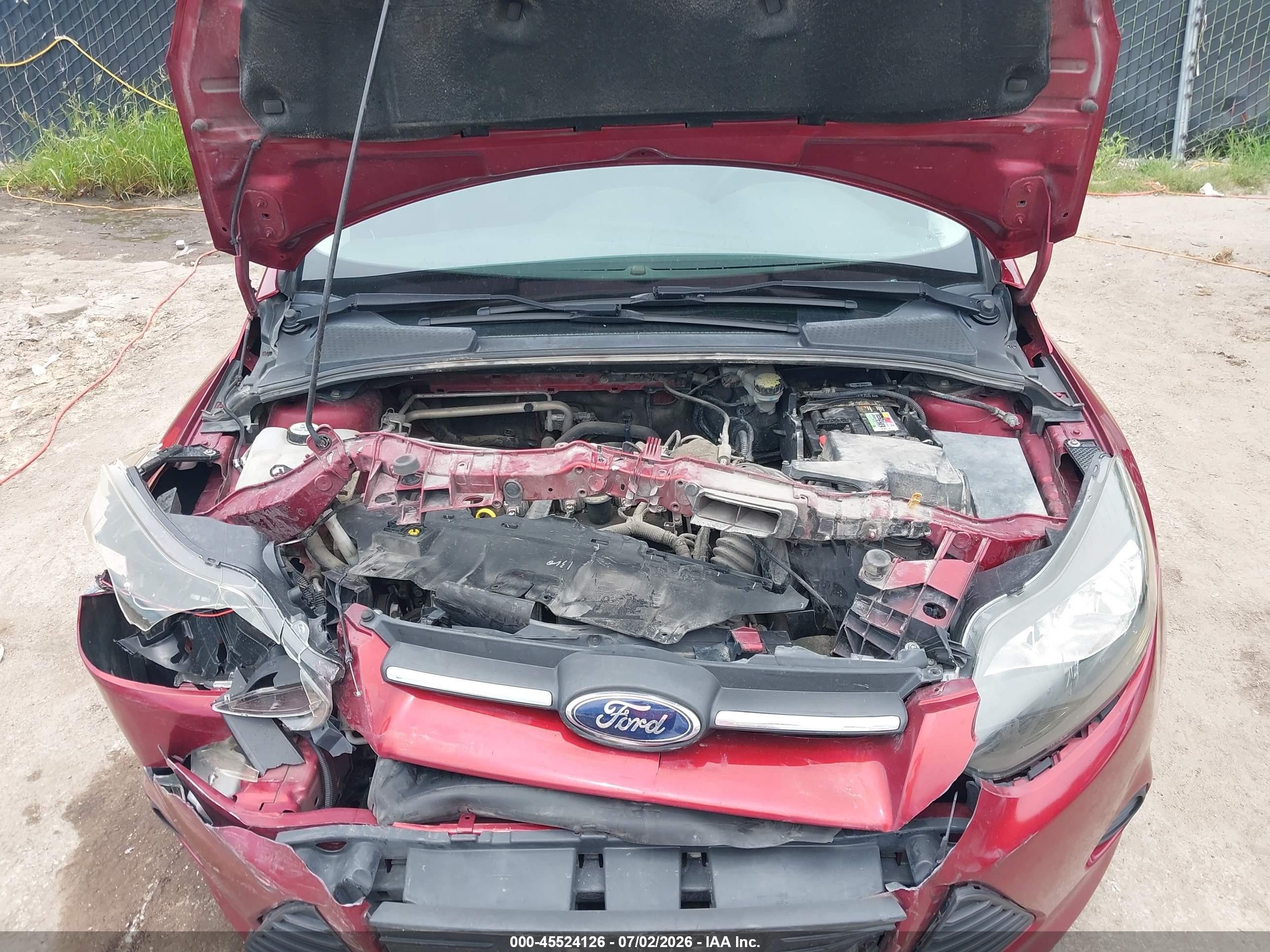 2013 Ford Focus Se Red vin: 1FADP3K22DL221249