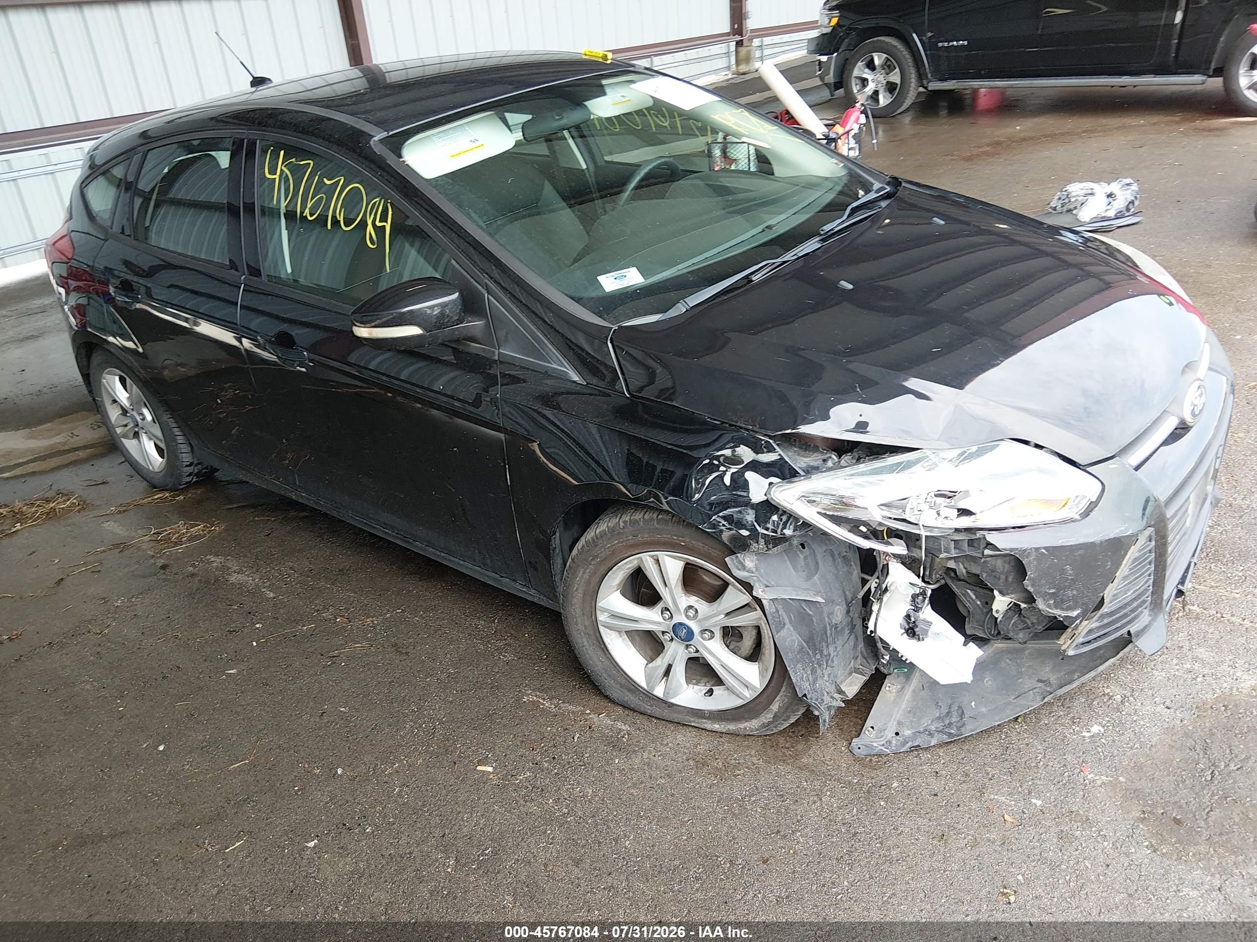 2013 Ford Focus Se Black vin: 1FADP3K22DL244286