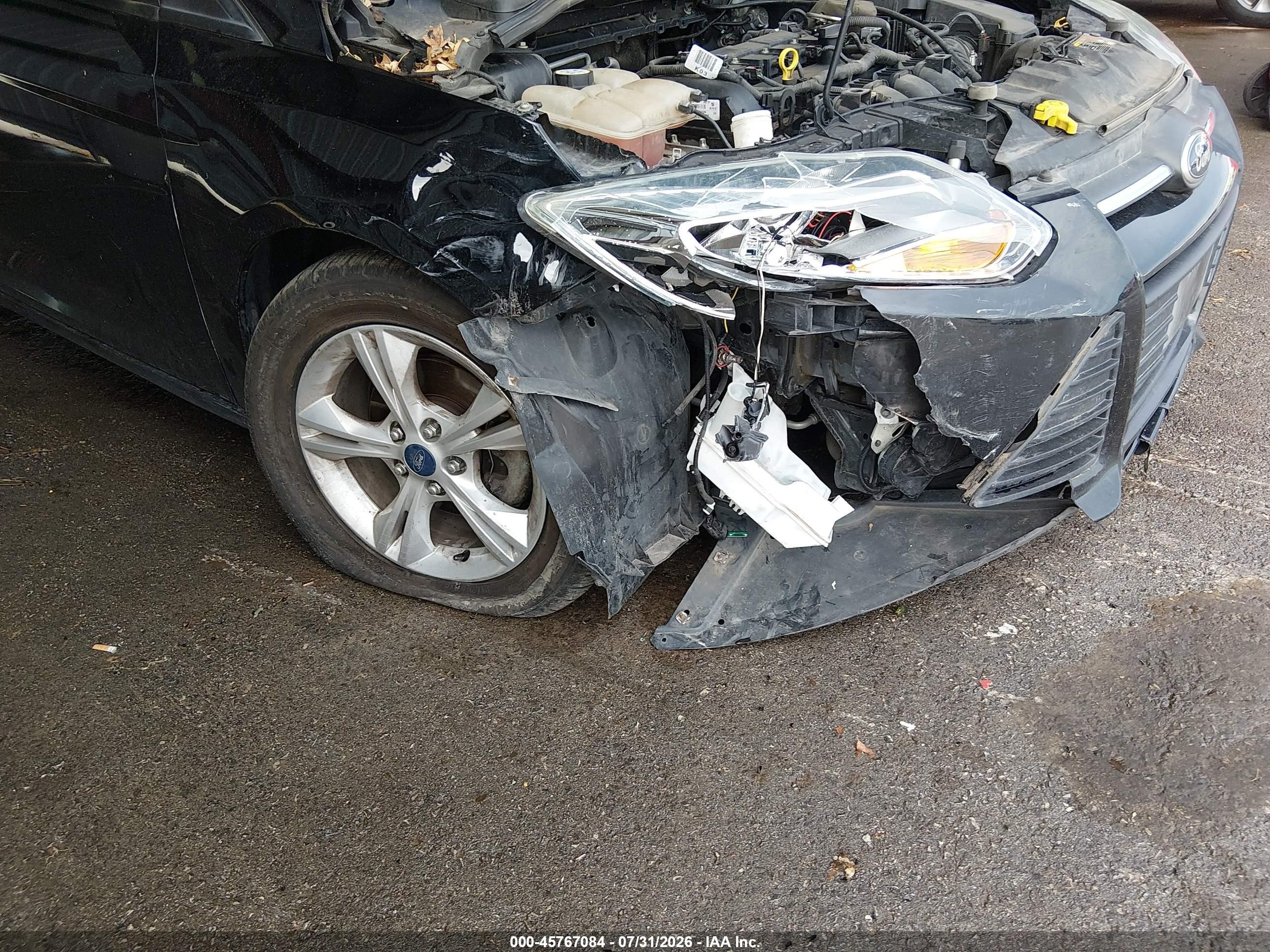 2013 Ford Focus Se Black vin: 1FADP3K22DL244286