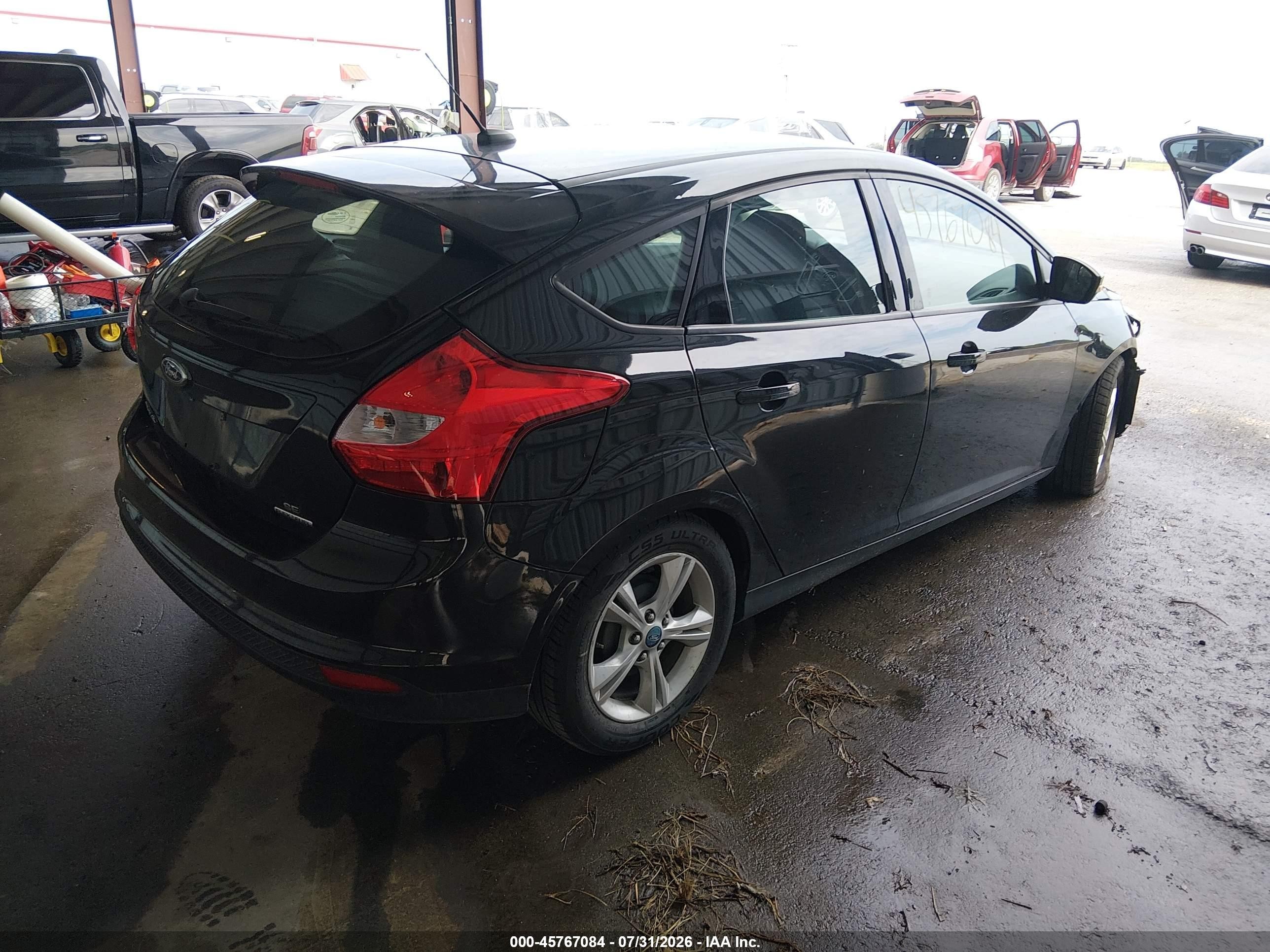2013 Ford Focus Se Black vin: 1FADP3K22DL244286