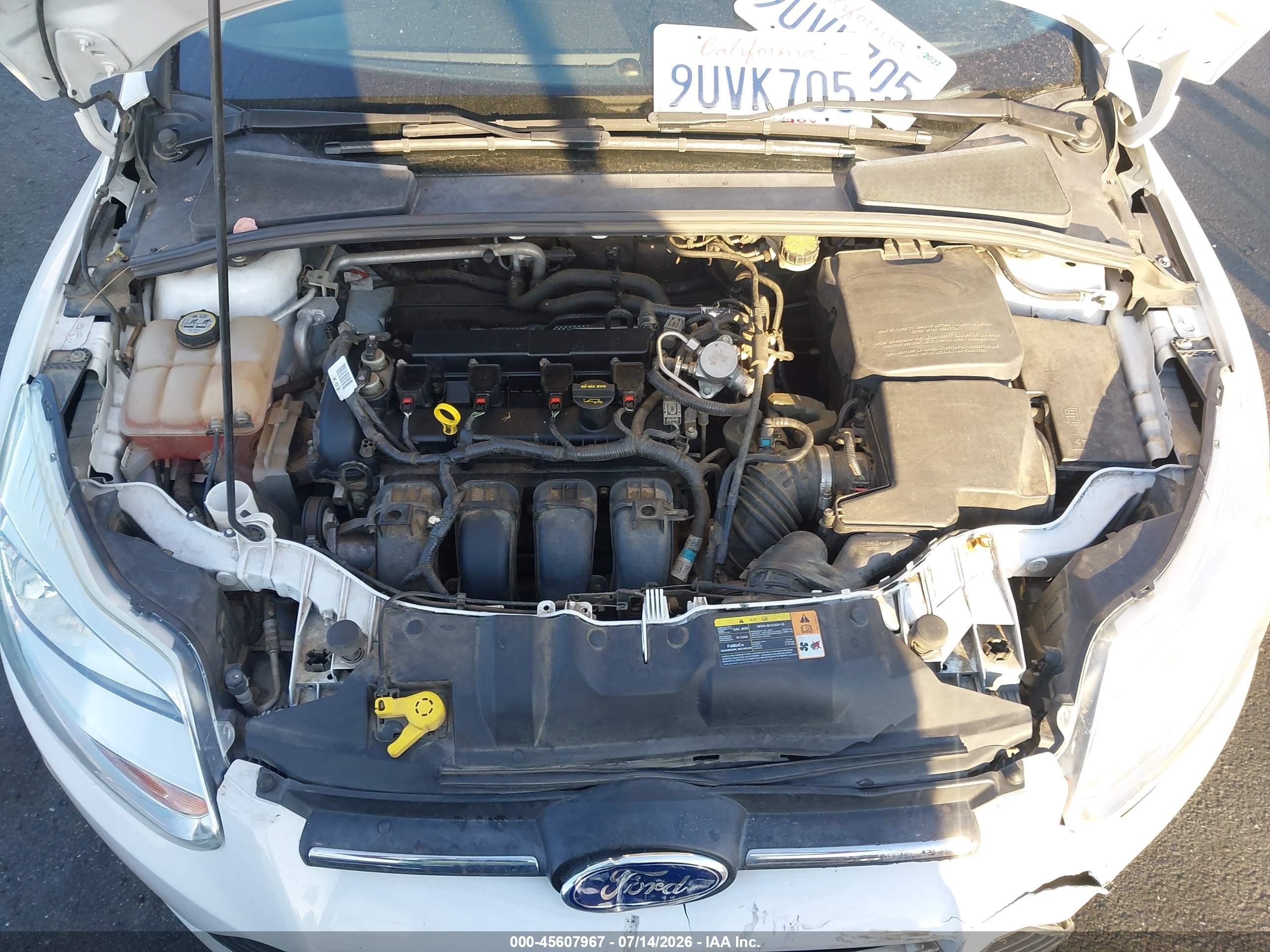 2013 Ford Focus Se White vin: 1FADP3K22DL245244
