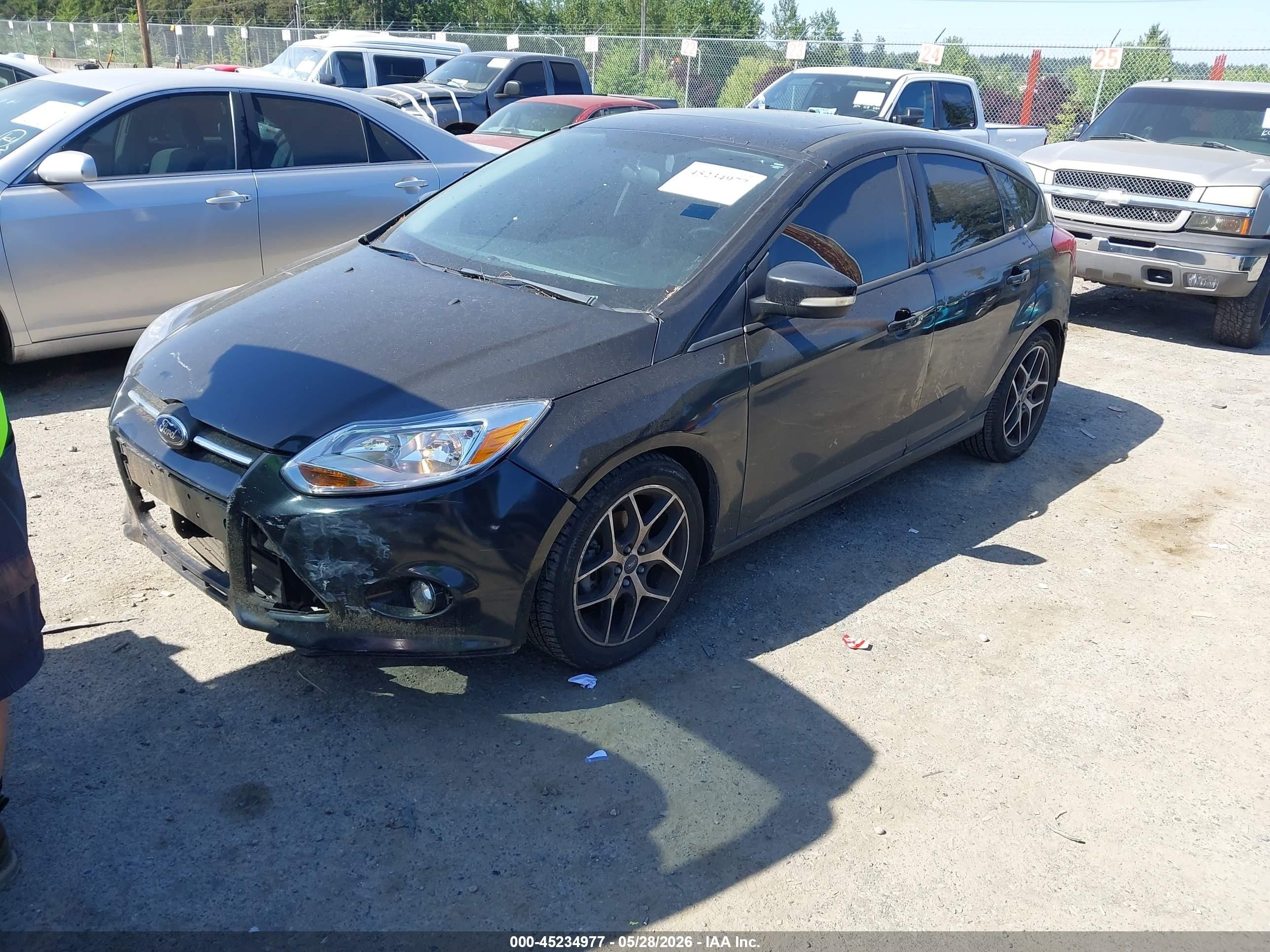 2013 Ford Focus Se Black vin: 1FADP3K22DL247995