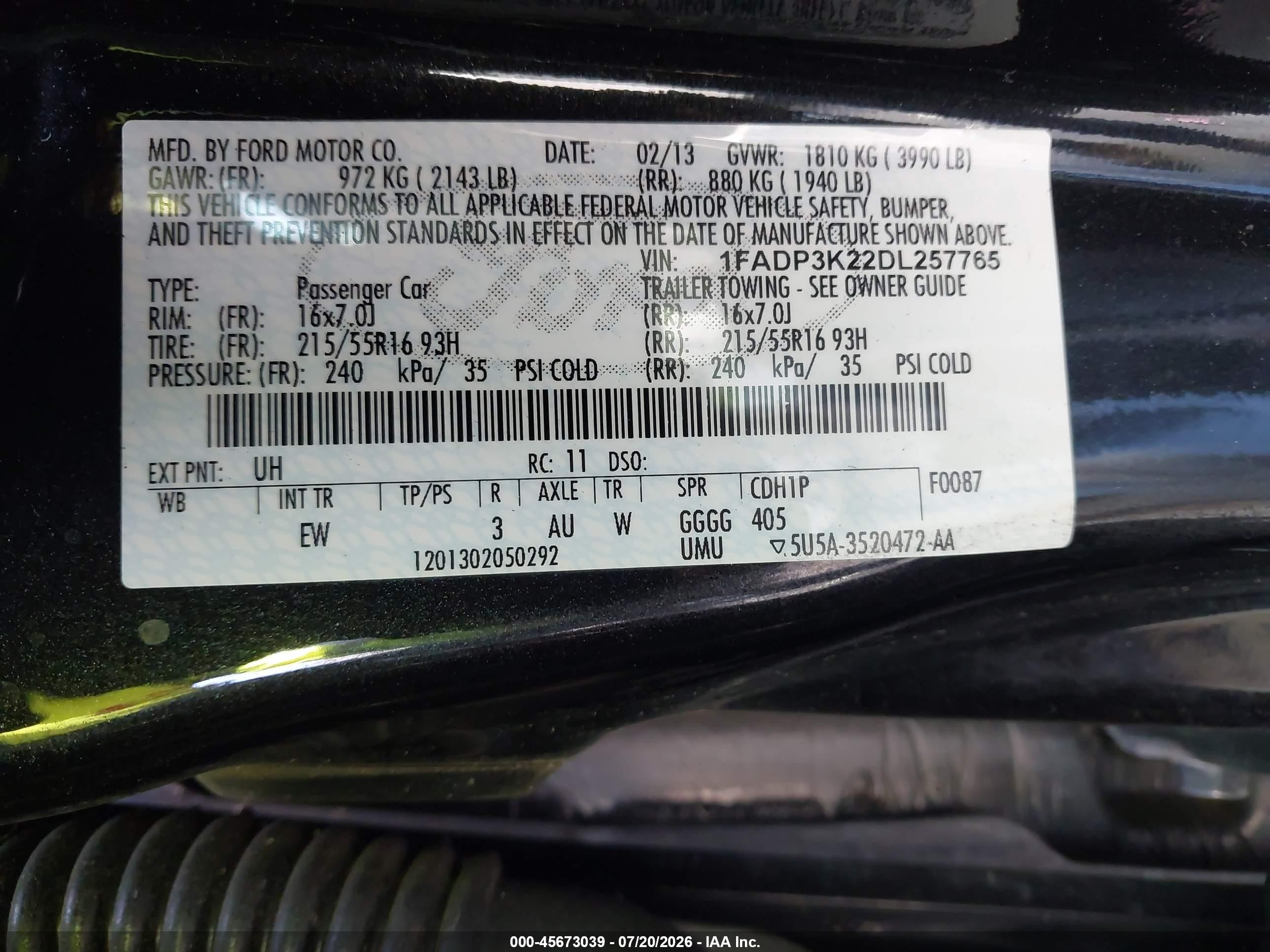 2013 Ford Focus Se Black vin: 1FADP3K22DL257765