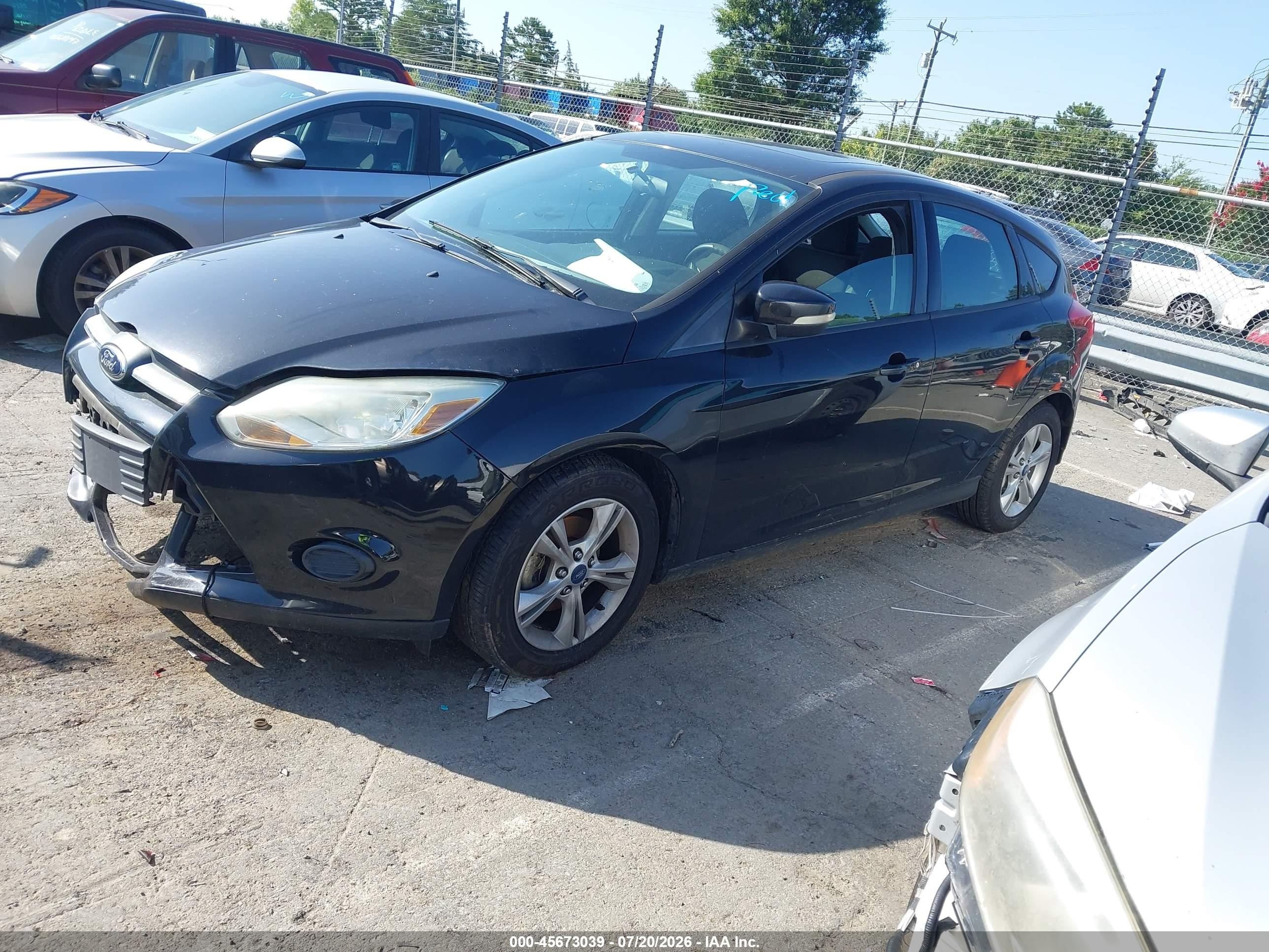 2013 Ford Focus Se Black vin: 1FADP3K22DL257765