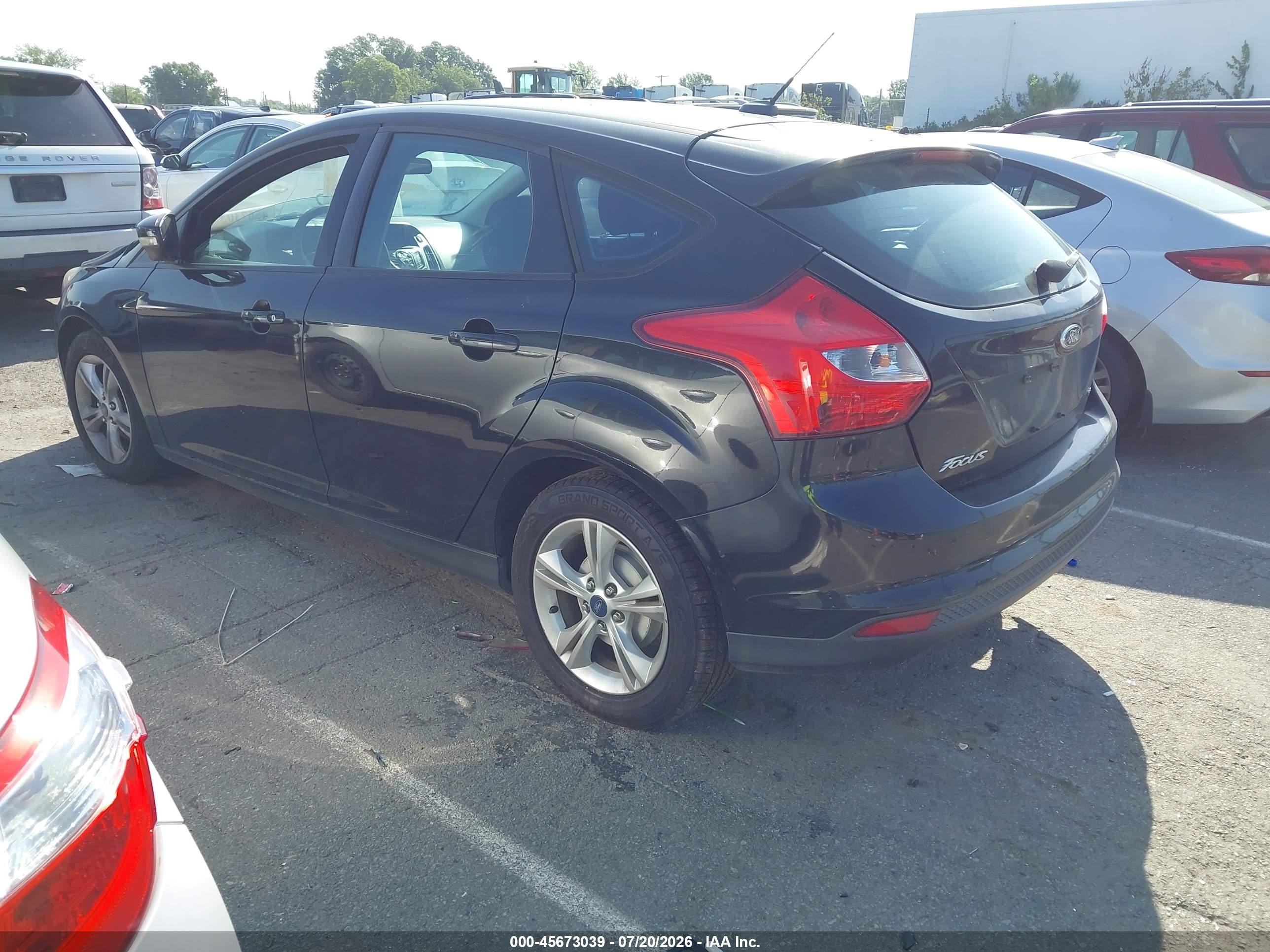 2013 Ford Focus Se Black vin: 1FADP3K22DL257765