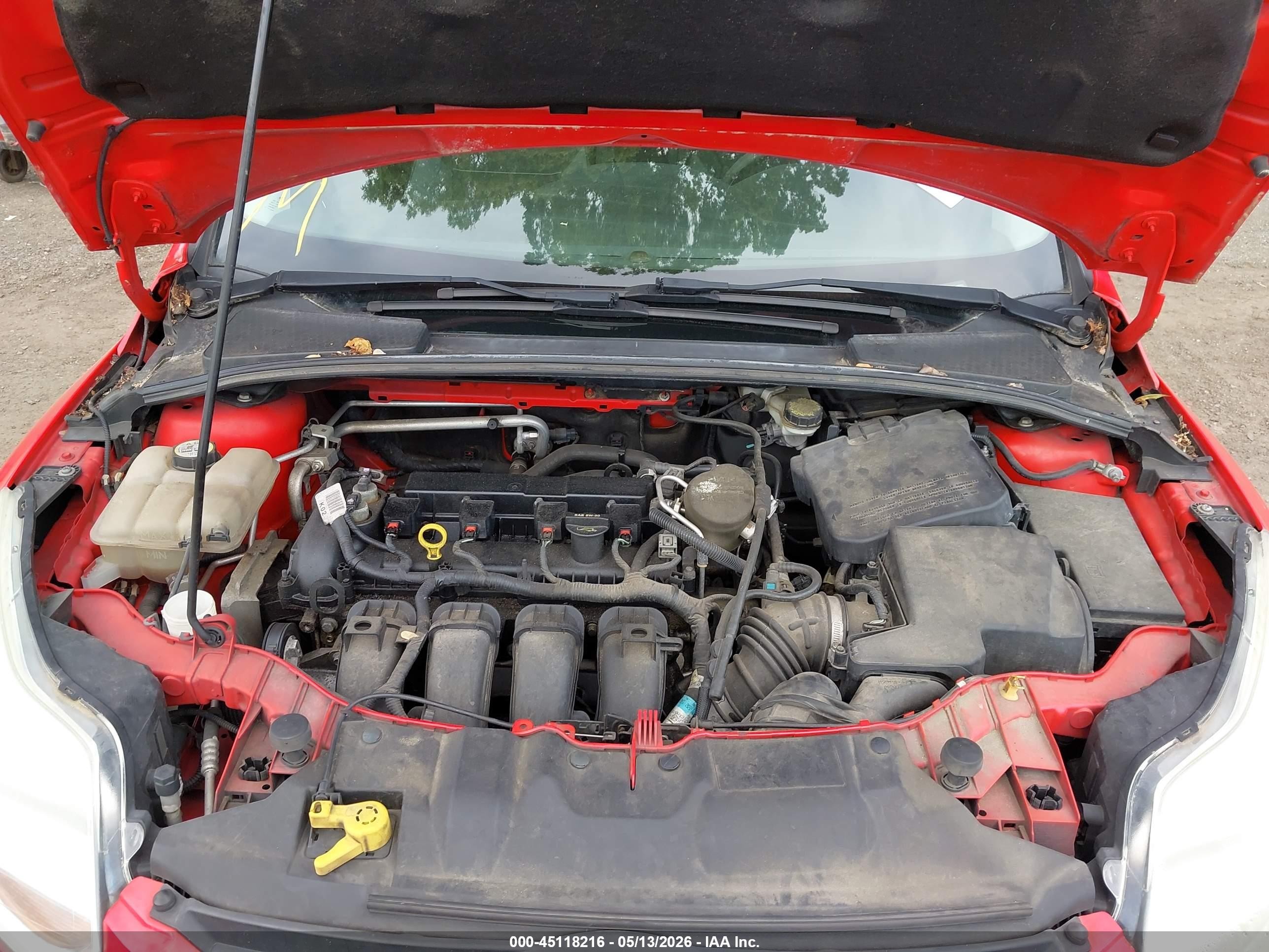 2013 Ford Focus Se Red vin: 1FADP3K22DL360295
